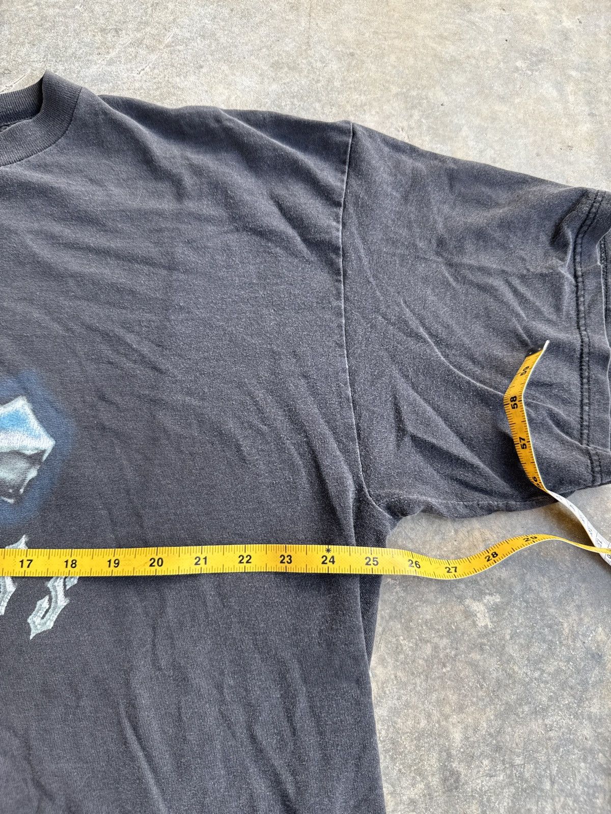Vintage *RARE*VTG RELIGION GOD STAINLESS CROSS CHROME VIBE FADED TEE Size US XXL / EU 58 / 5 - 6 Thumbnail