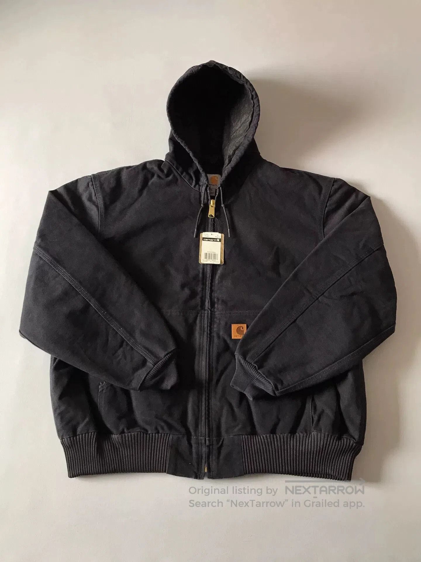 Carhartt Carhartt J130 Washed Canvas Hooded Jacket. Size US XL / EU 56 / 4 - 1 Thumbnail