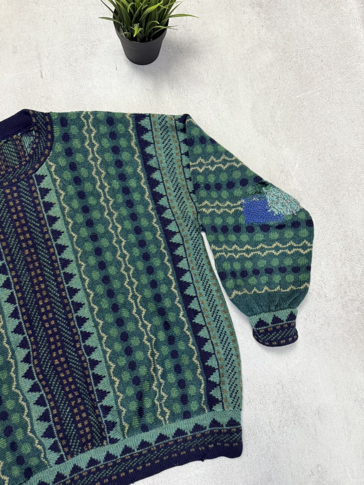 Retrofit × Vintage SICK VINTAGE SWEATER KNIT DISTRESSED BAGGY Y2K BALENCIAGA Size US M / EU 48-50 / 2 - 3 Thumbnail
