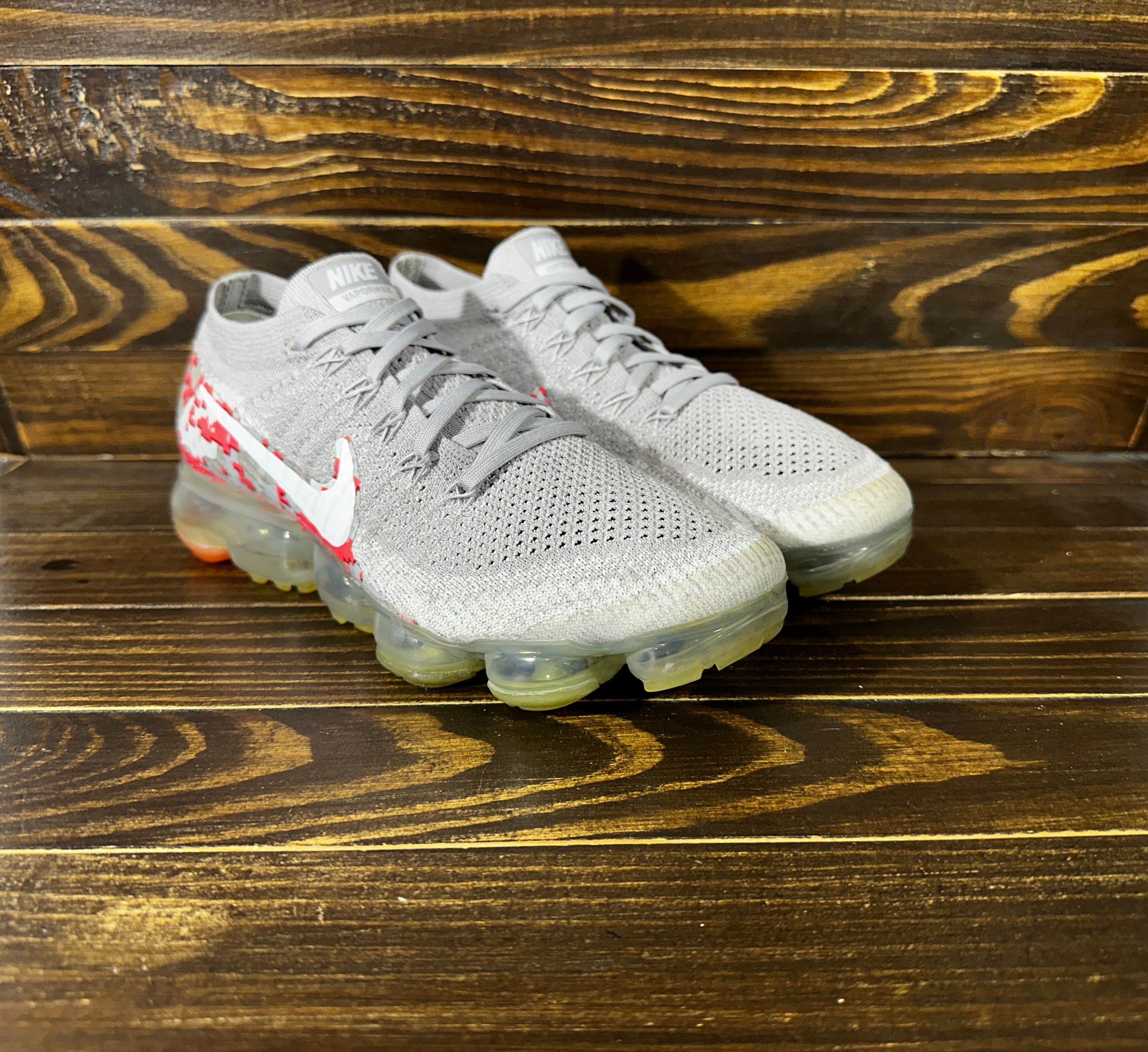 Nike Nike Air VaporMax "Camo" Flyknit Sneakers Athletic Shoes Size US 8 / IT 38 - 2 Thumbnail