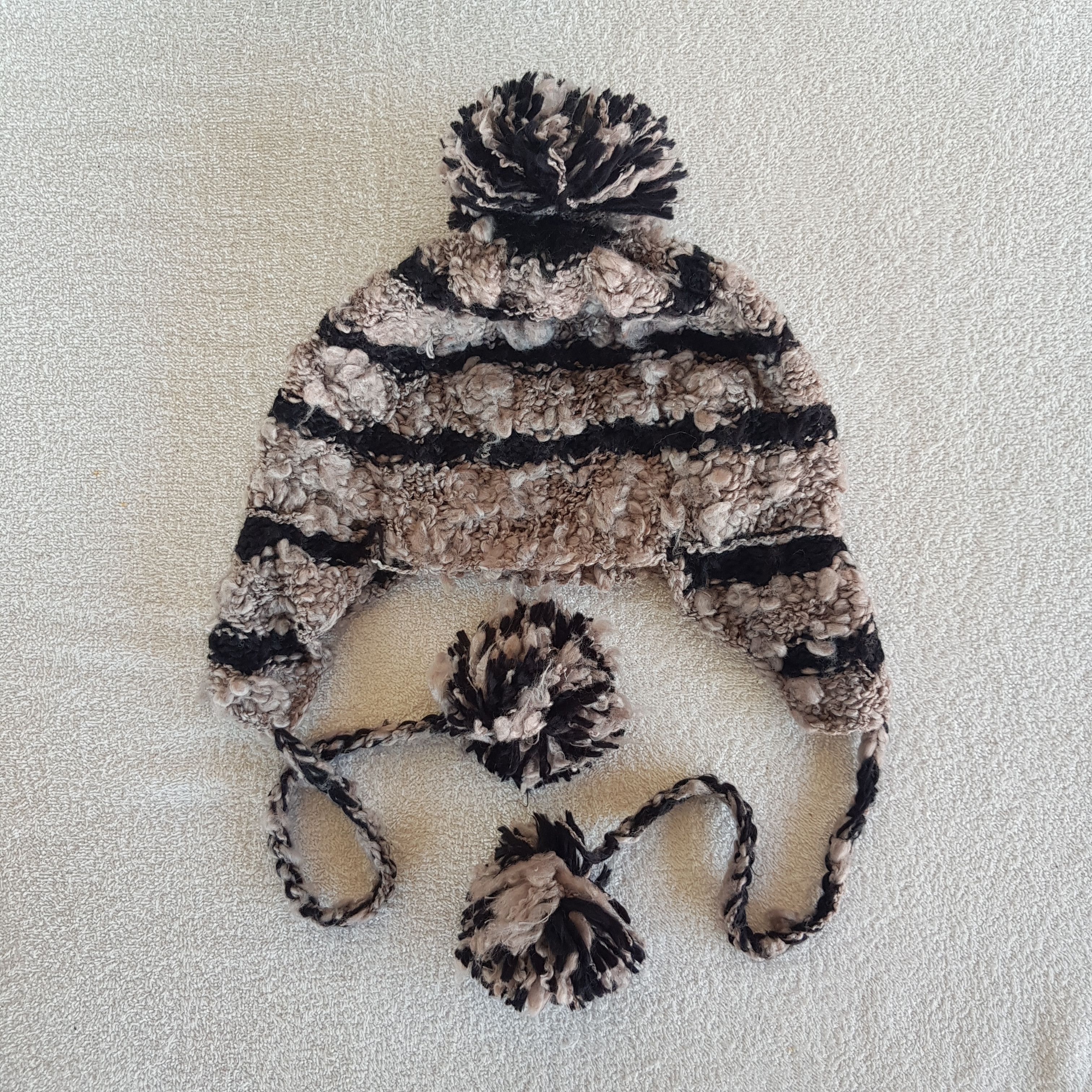 Other Vintage Japanese Homeless Earflap Beanie Ribbed Caps Hats. Size ONE SIZE - 6 Thumbnail