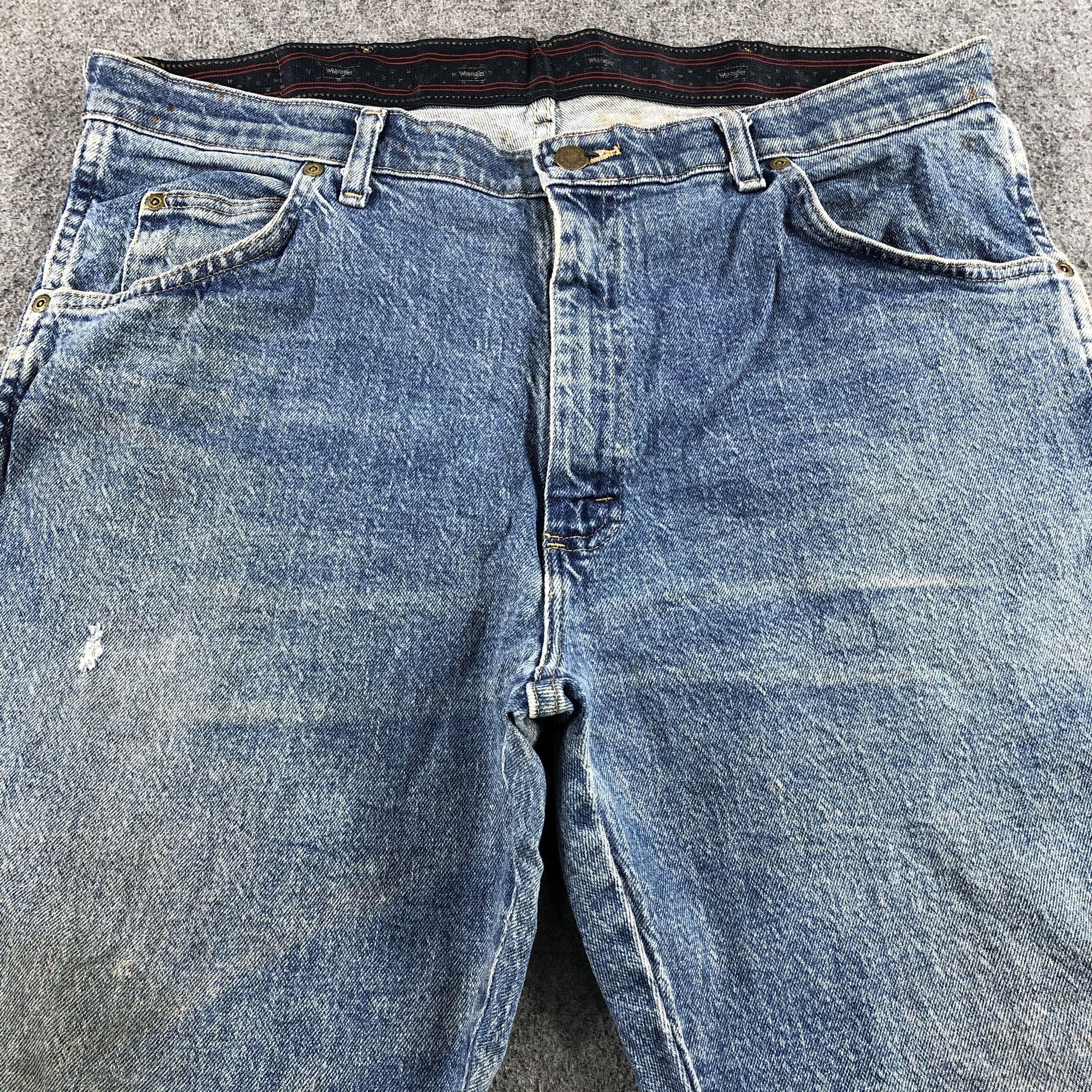 Vintage Vintage Blue Wash Wrangler Jeans-J2431 Size US 37 - 3 Thumbnail
