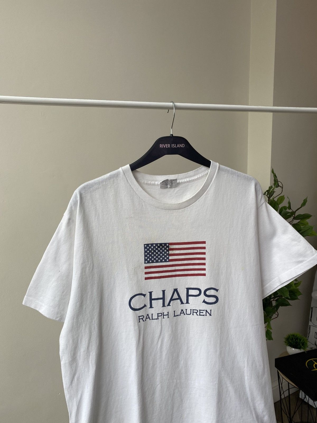 Chaps Ralph Lauren × Polo Ralph Lauren × Vintage Vintage 90s CHAPS RALPH LAUREN american flag printed tee Size US L / EU 52-54 / 3 - 5 Thumbnail