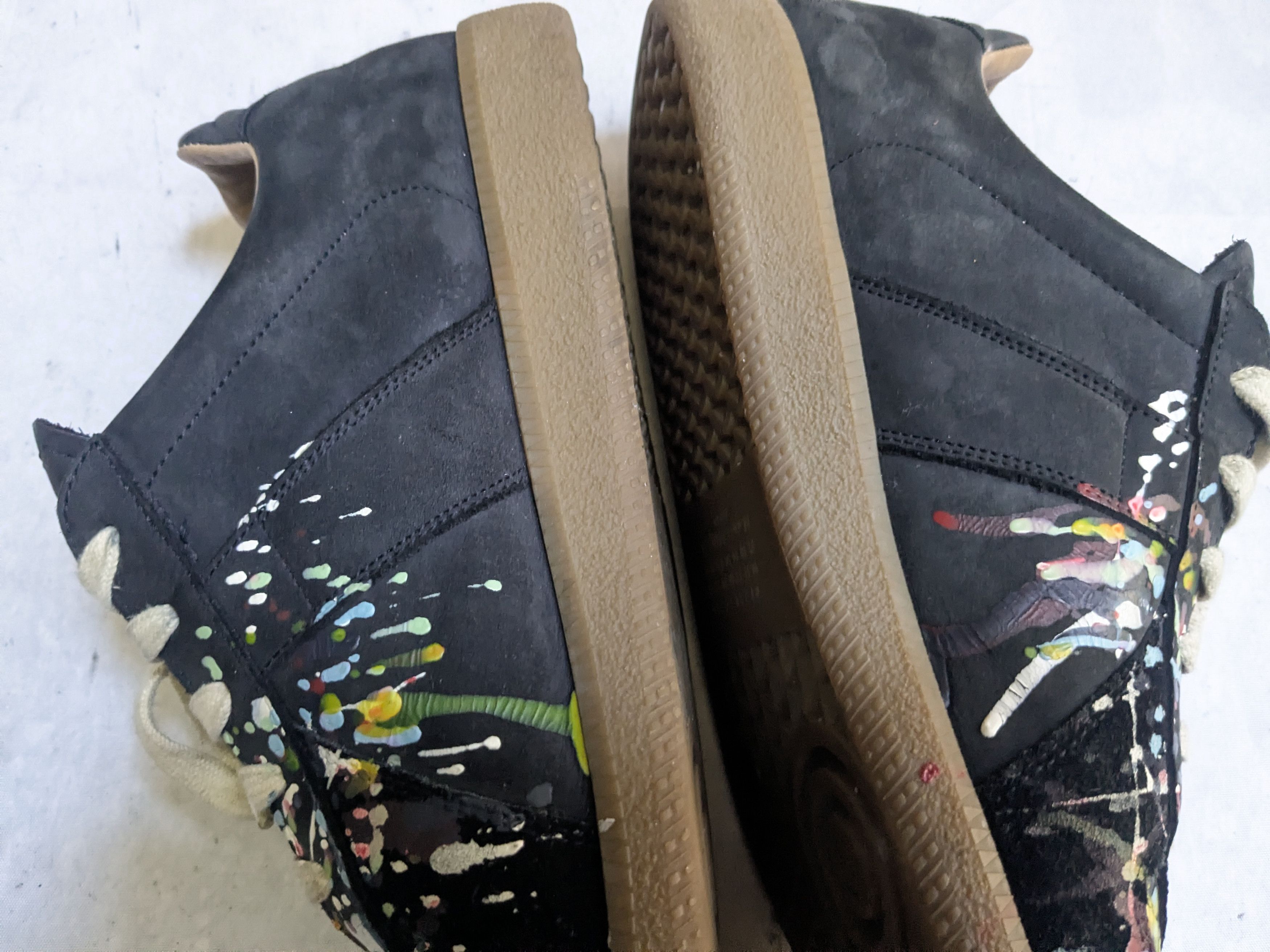 Maison Margiela Maison Margiela Replica GAT Paint Splatter 11 44 Black Size US 11 / EU 44 - 16 Thumbnail