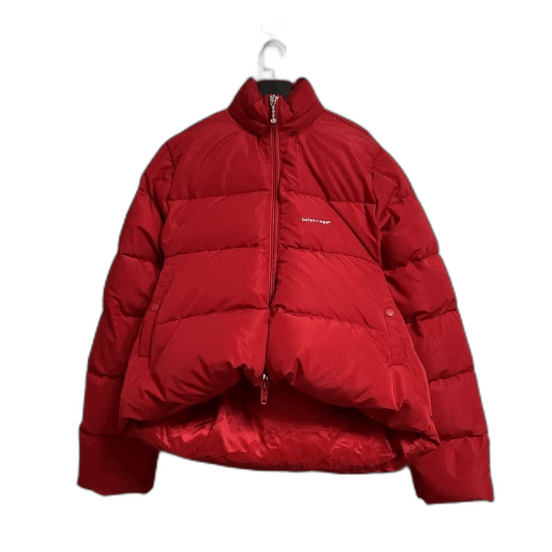 Balenciaga Balenciaga Red Logo Puffer Jacket New-yf Size US L / EU 52-54 / 3 - 1 Thumbnail