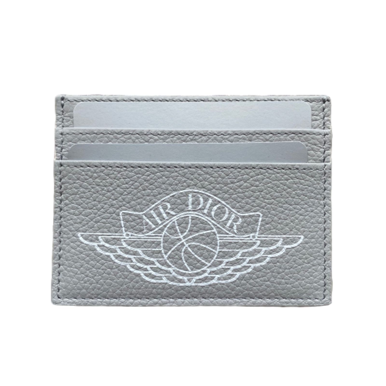 Dior Air Dior Jordaan White Logo Credit Card Holder Case Wallet Size ONE SIZE - 3 Thumbnail