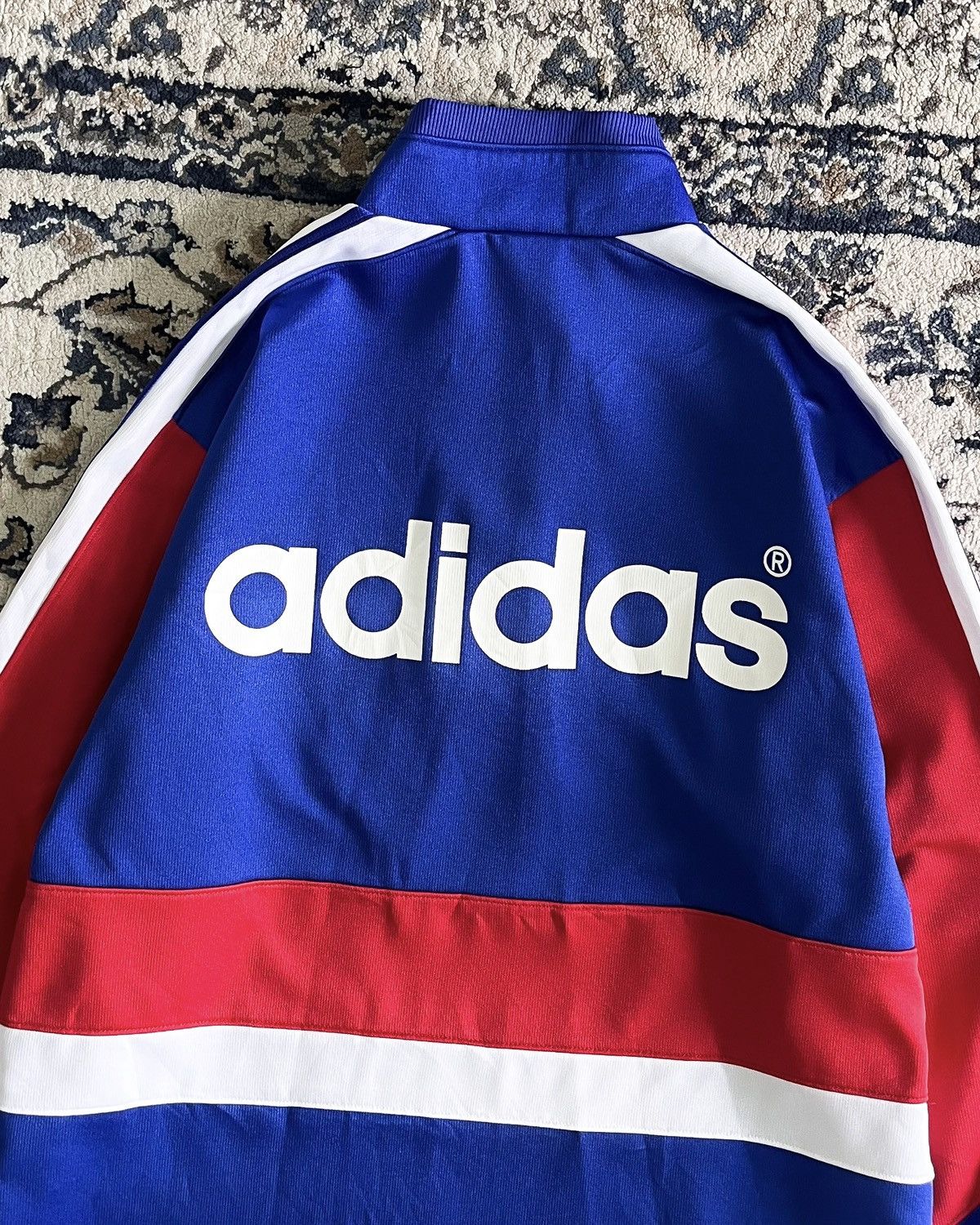 Adidas Vintage Adidas 3 Stripes Half Zip Jacket Size US M / EU 48-50 / 2 - 5 Thumbnail