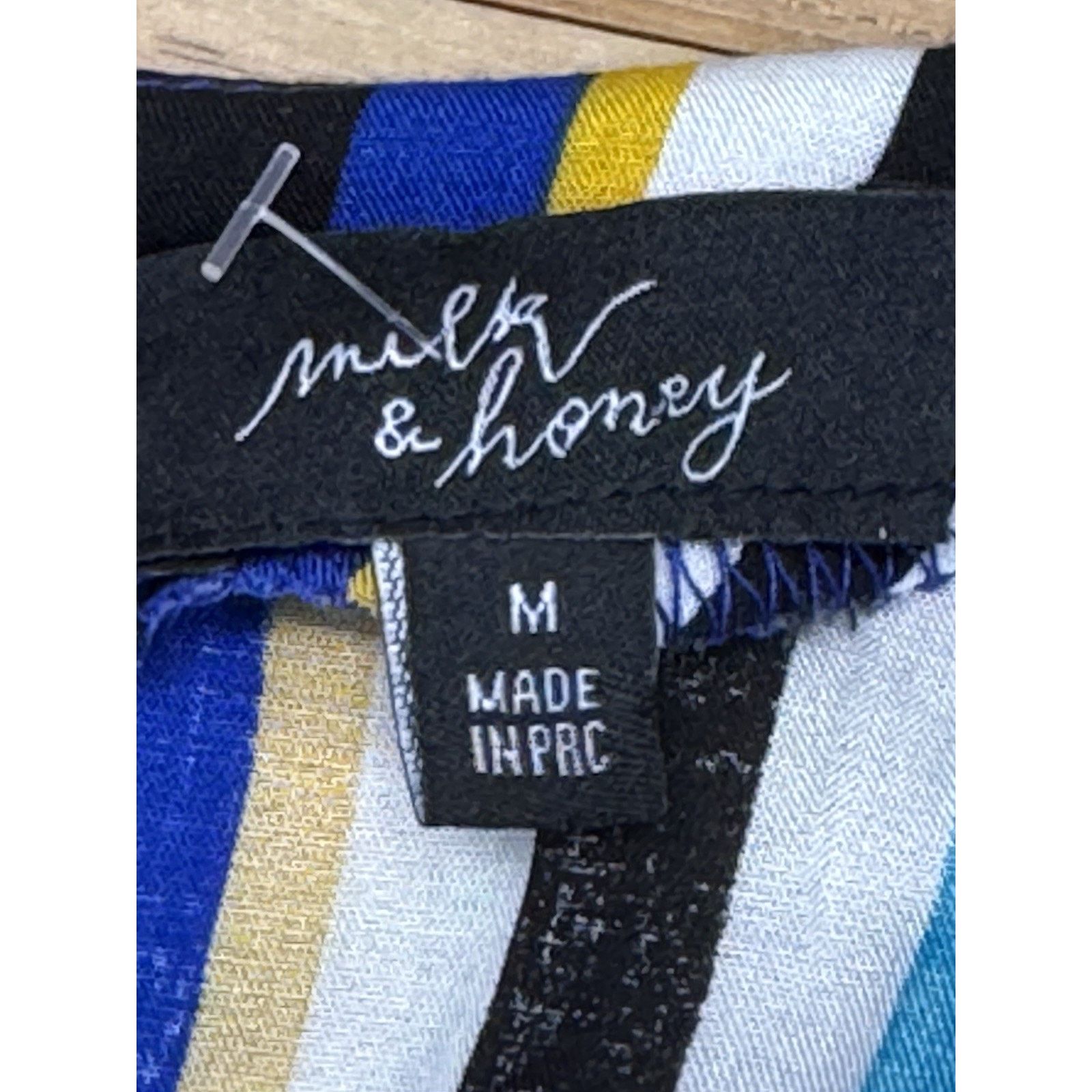 Other MILK & HONEY Rainbow Jumpsuit Stretches At Waste Sz M Size M / US 6-8 / IT 42-44 - 10 Thumbnail