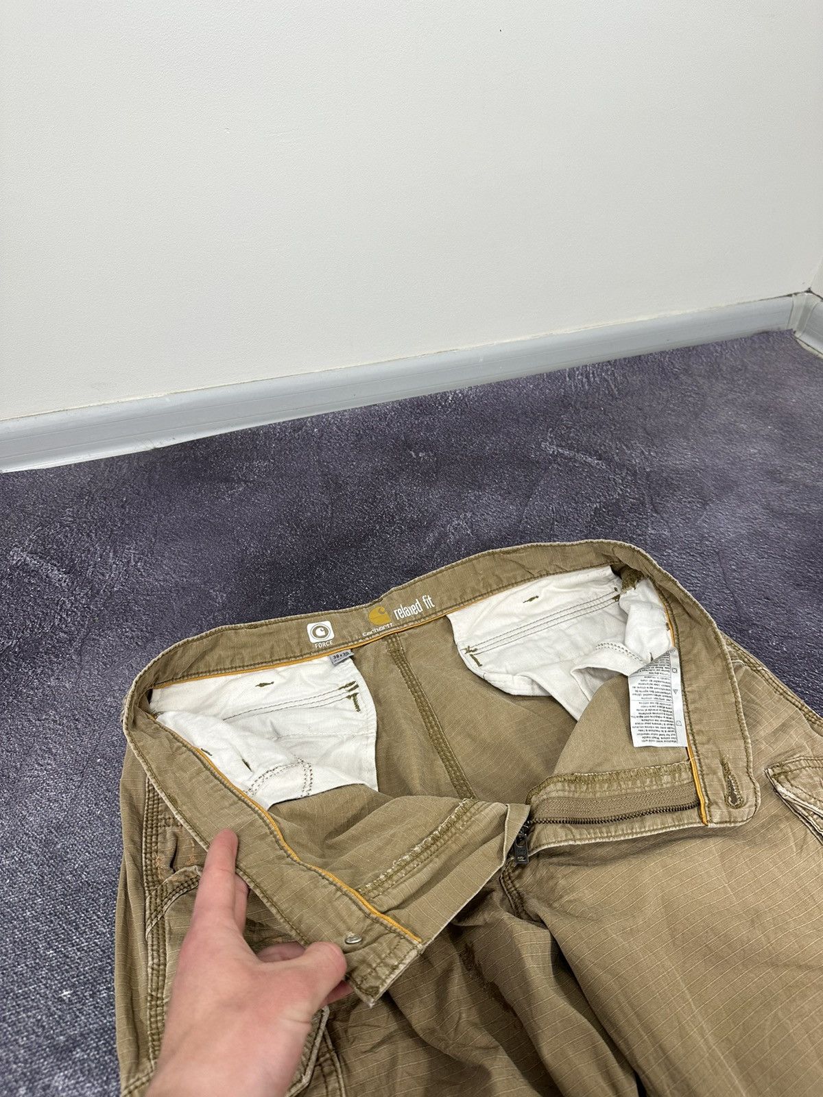 Carhartt Vintage Carhartt Cargo Baggy Distressed Opium USA Work Pants Size US 38 / EU 54 - 19 Thumbnail