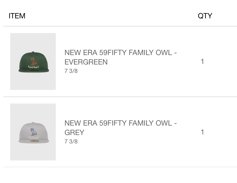 October's Very Own OVO NEW ERA 59FIFTY FAMILY OWL - EVERGREEN Size ONE SIZE - 4 Thumbnail