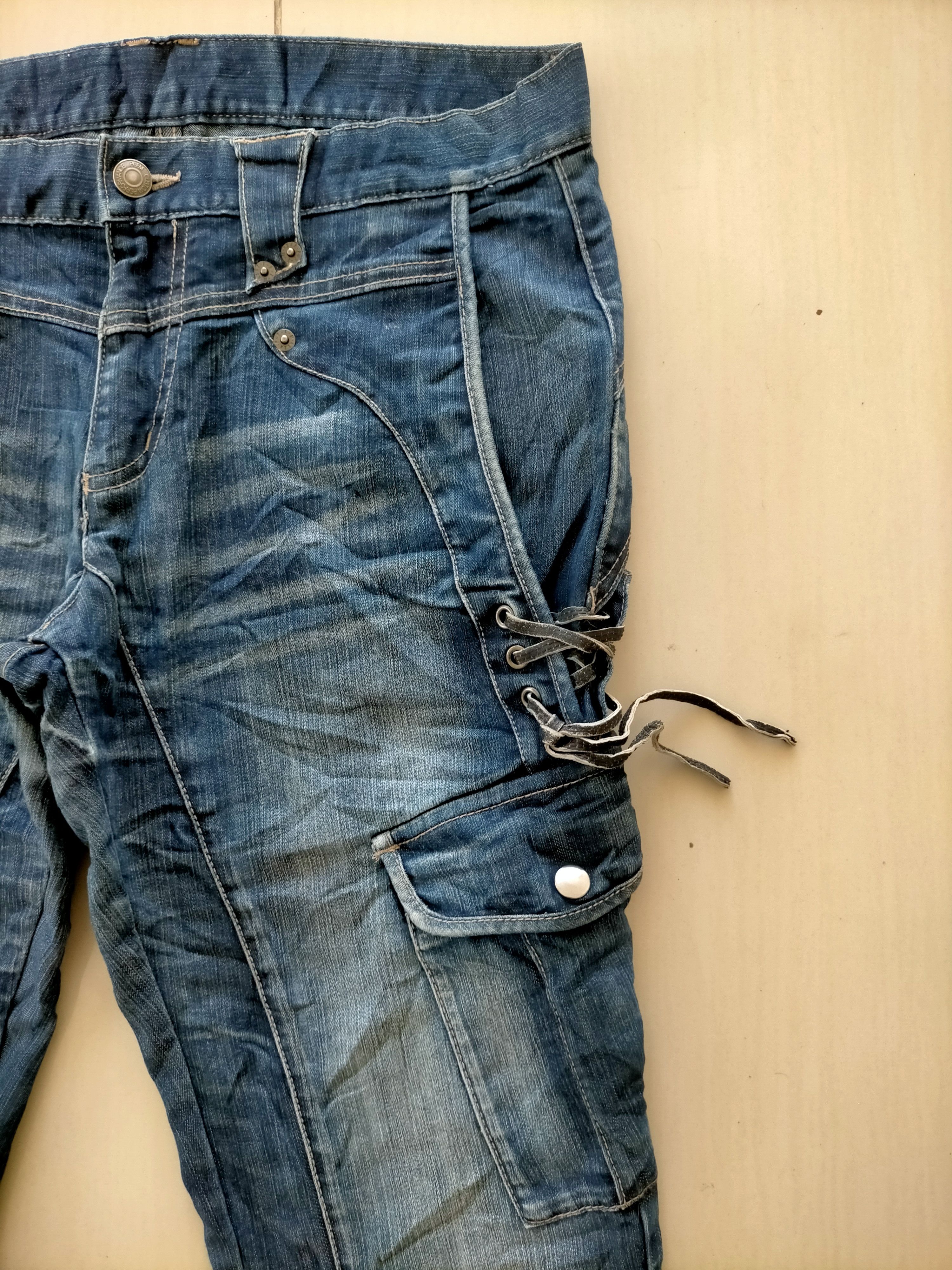 PPFM PPFM Japan Cargo Punk Style Denim Jeans Size US 32 / EU 48 - 7 Thumbnail