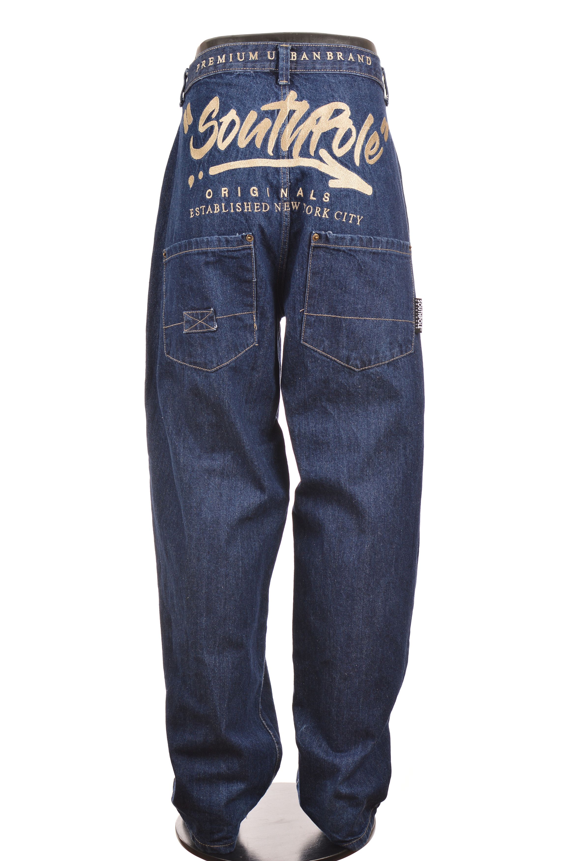 Southpole Southpole Embroidered Big Back Logo Vintage Denim Jeans Size US 32 / EU 48 - 1 Thumbnail