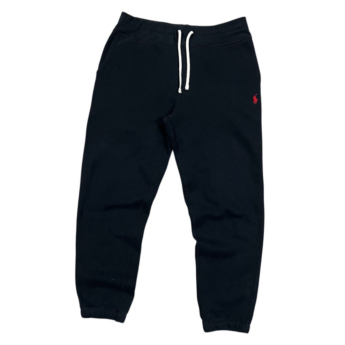 Polo Ralph Lauren Polo Ralph Lauren Fleece Jogger Pants Black/Red Pony Size US 34 / EU 50 - 1 Thumbnail