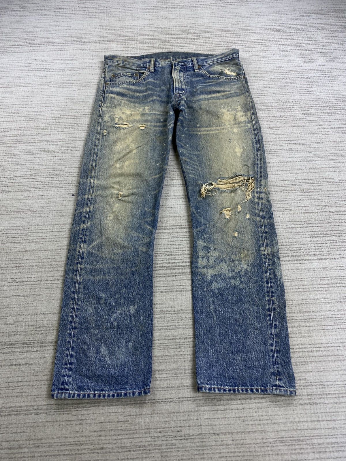 Hysteric Glamour × Native × Vintage Vintage RNA Native Distressed Denim Jeans Size US 34 / EU 50 - 1 Thumbnail
