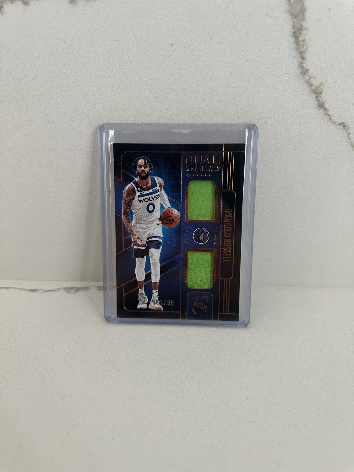NBA Panini Silhouette D’Angelo Russell Dual jersey Material card Size ONE SIZE - 1 Thumbnail