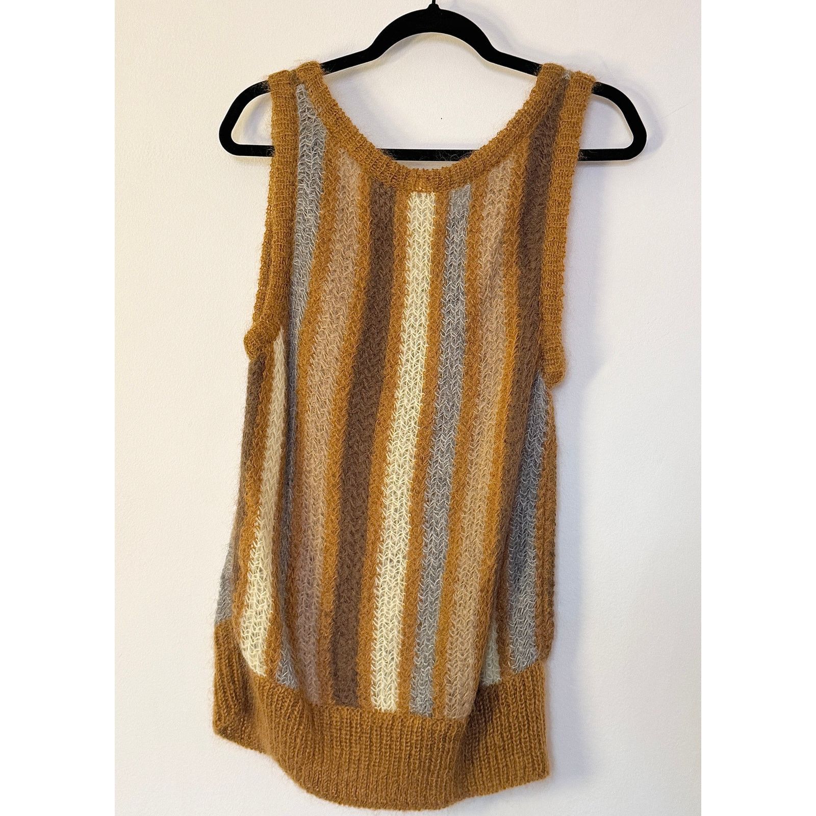 Miu Miu Miu Miu NWT 2019 Mohair Sweater Vest Striped Size S / US 4 / IT 40 - 2 Thumbnail