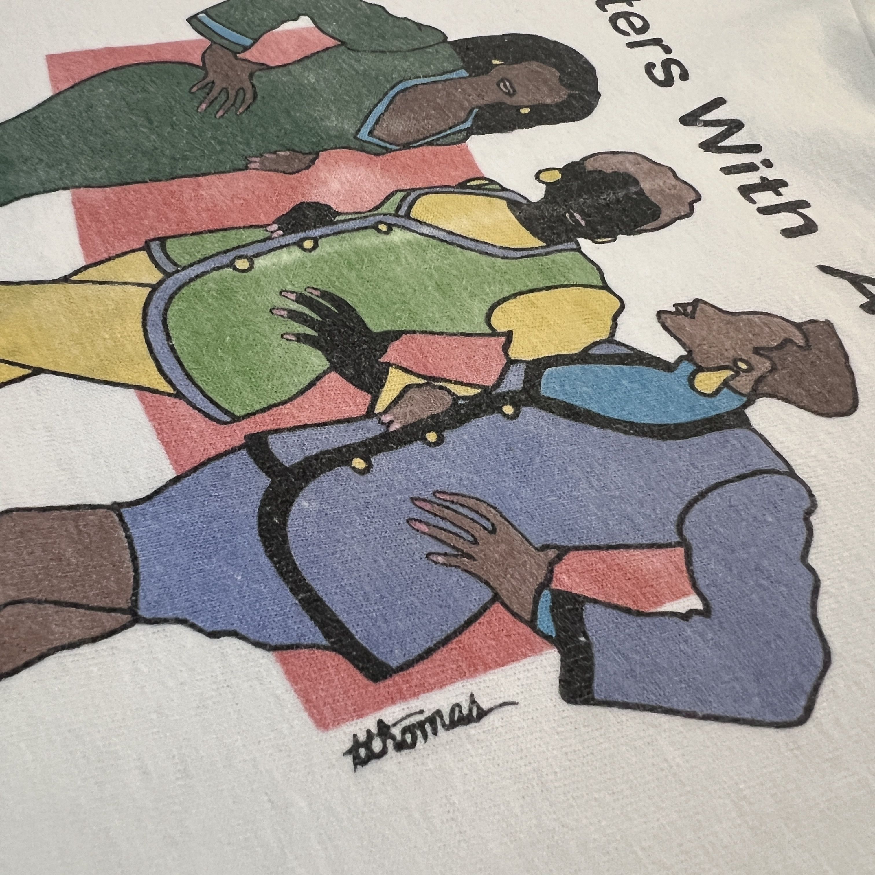 Rap Tees × Vintage Vintage 90s sisters with attitude Tee XL African American Size US XL / EU 56 / 4 - 3 Thumbnail