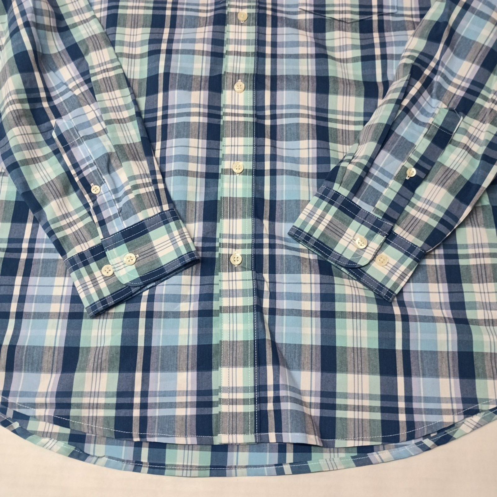 Chaps CHAPS Button Down Plaid Shirt Men's L Lilac Blue Multi Size US L / EU 52-54 / 3 - 2 Thumbnail