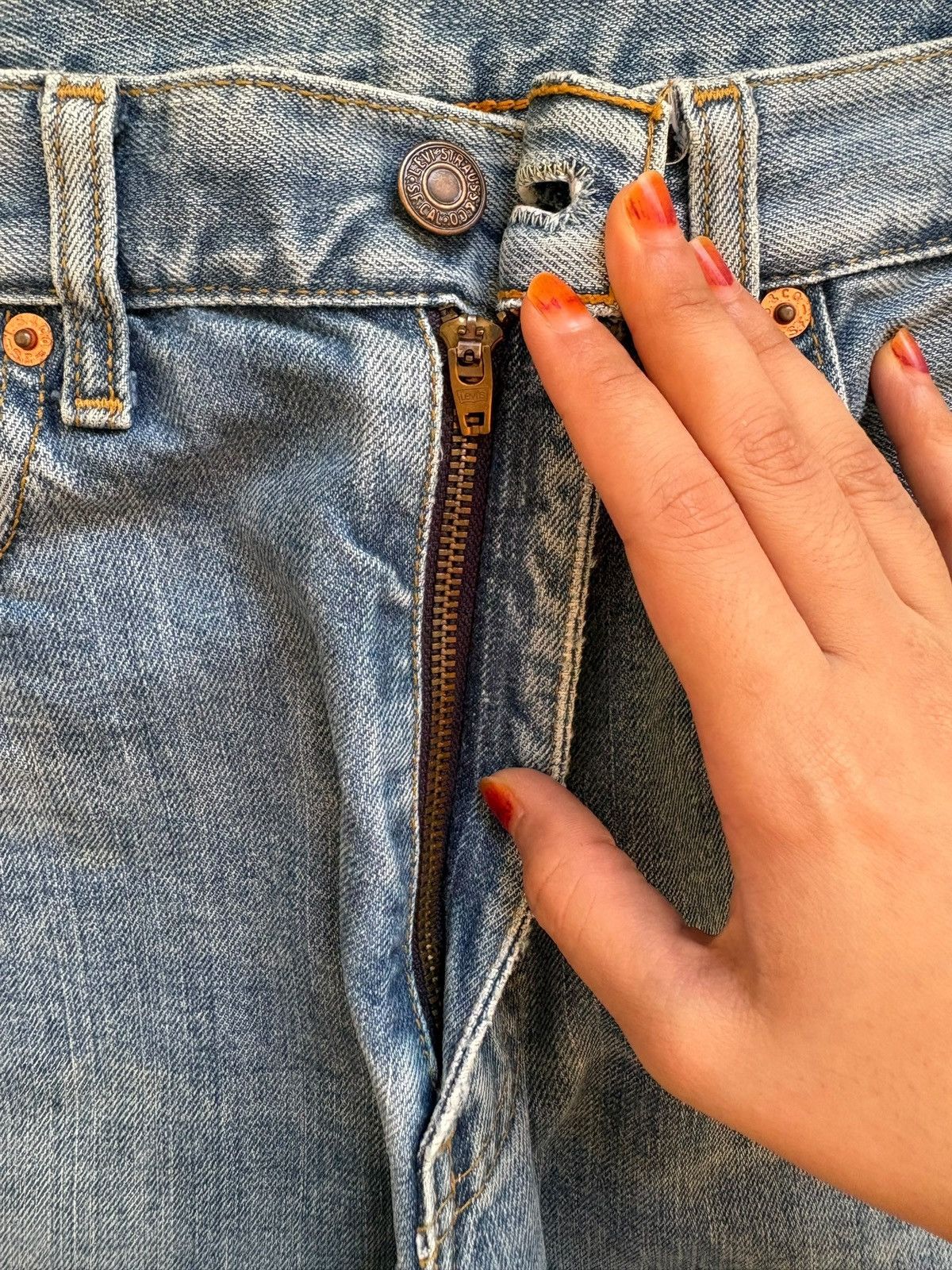 Levi's Vintage 90s Levis 512 Faded Wash Distressed Loose Baggy Jean Size US 30 / EU 46 - 3 Thumbnail