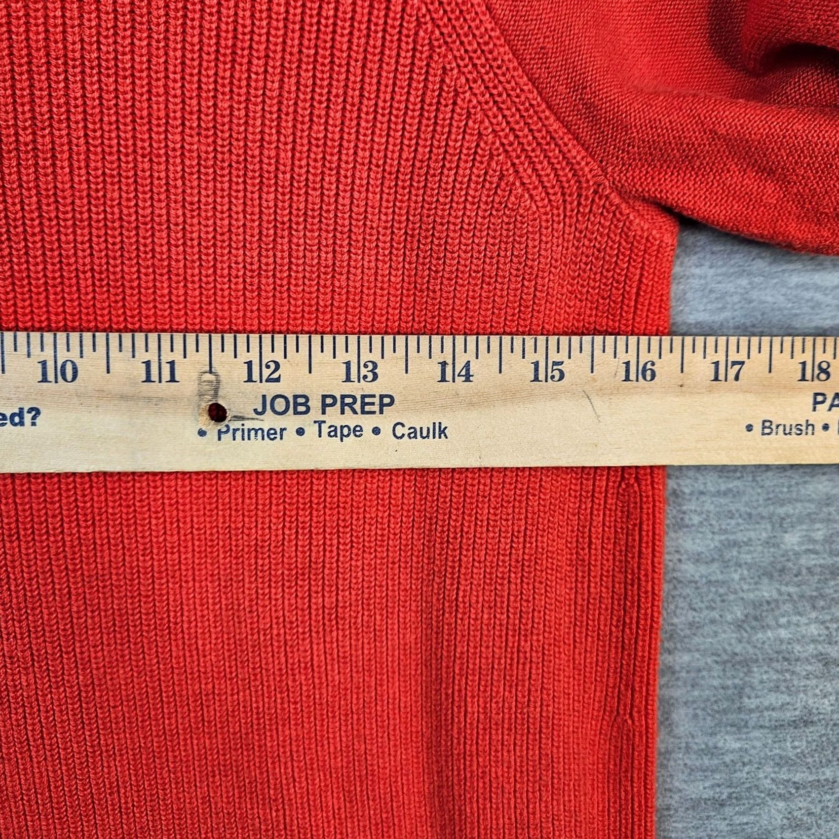 Talbots TALBOTS Women's Orange Long Sleeve Crew neck Elbow patch Sweater Size S Size S / US 4 / IT 40 - 3 Thumbnail
