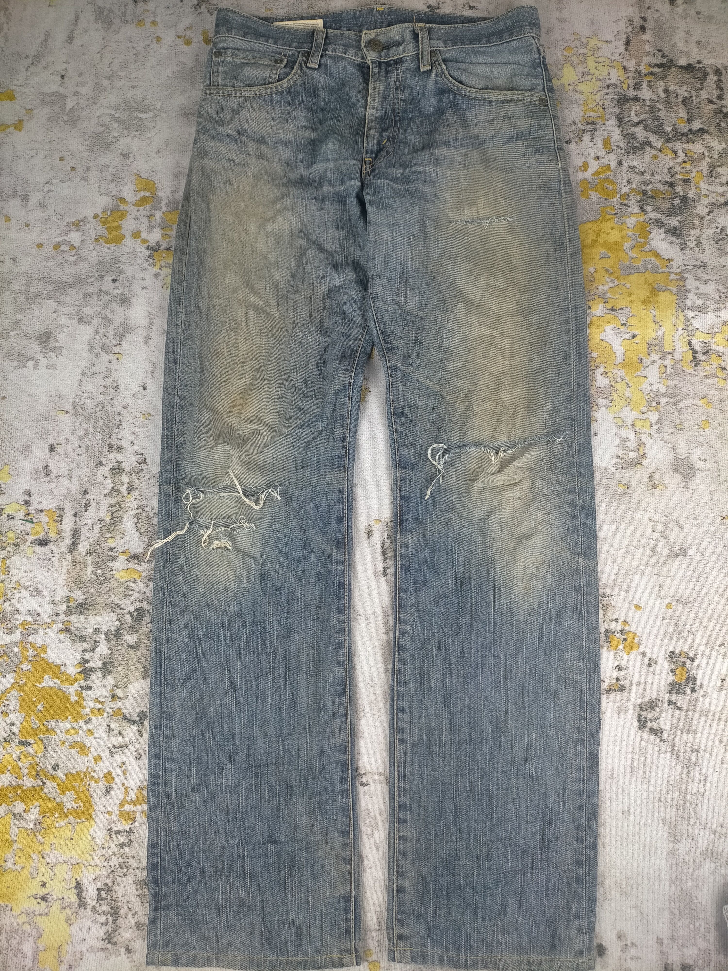Edwin 🔥90s Edwin Grunge Distressed Washed Jeans Size US 29 - 1 Thumbnail