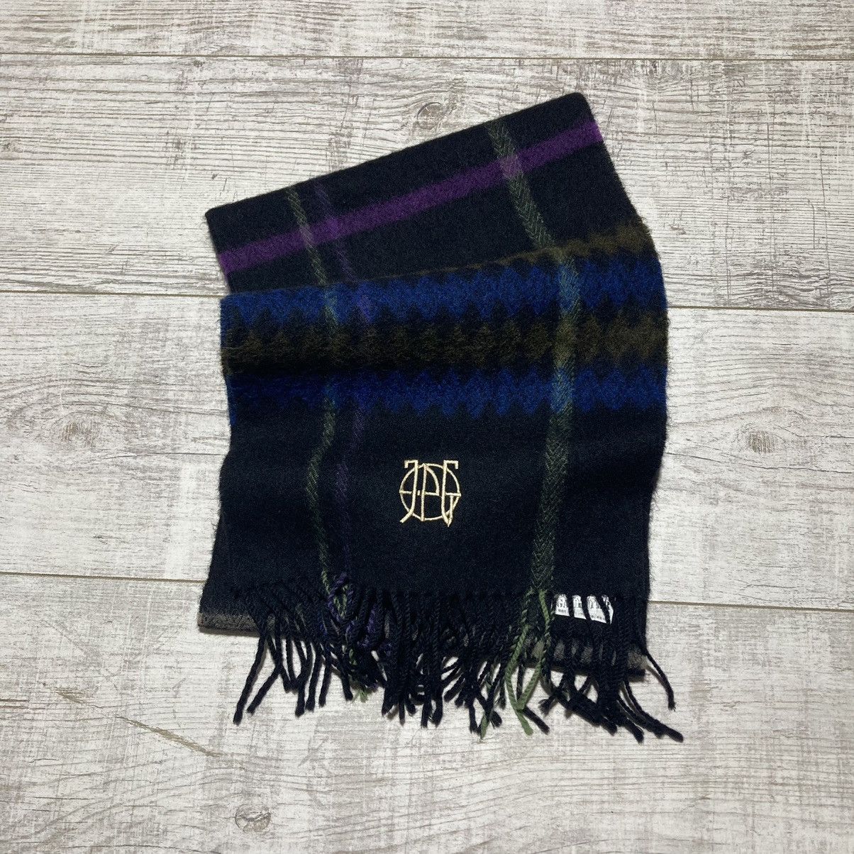 Vintage 90s Jean Paul Gaultier Scarf Wool Scarves