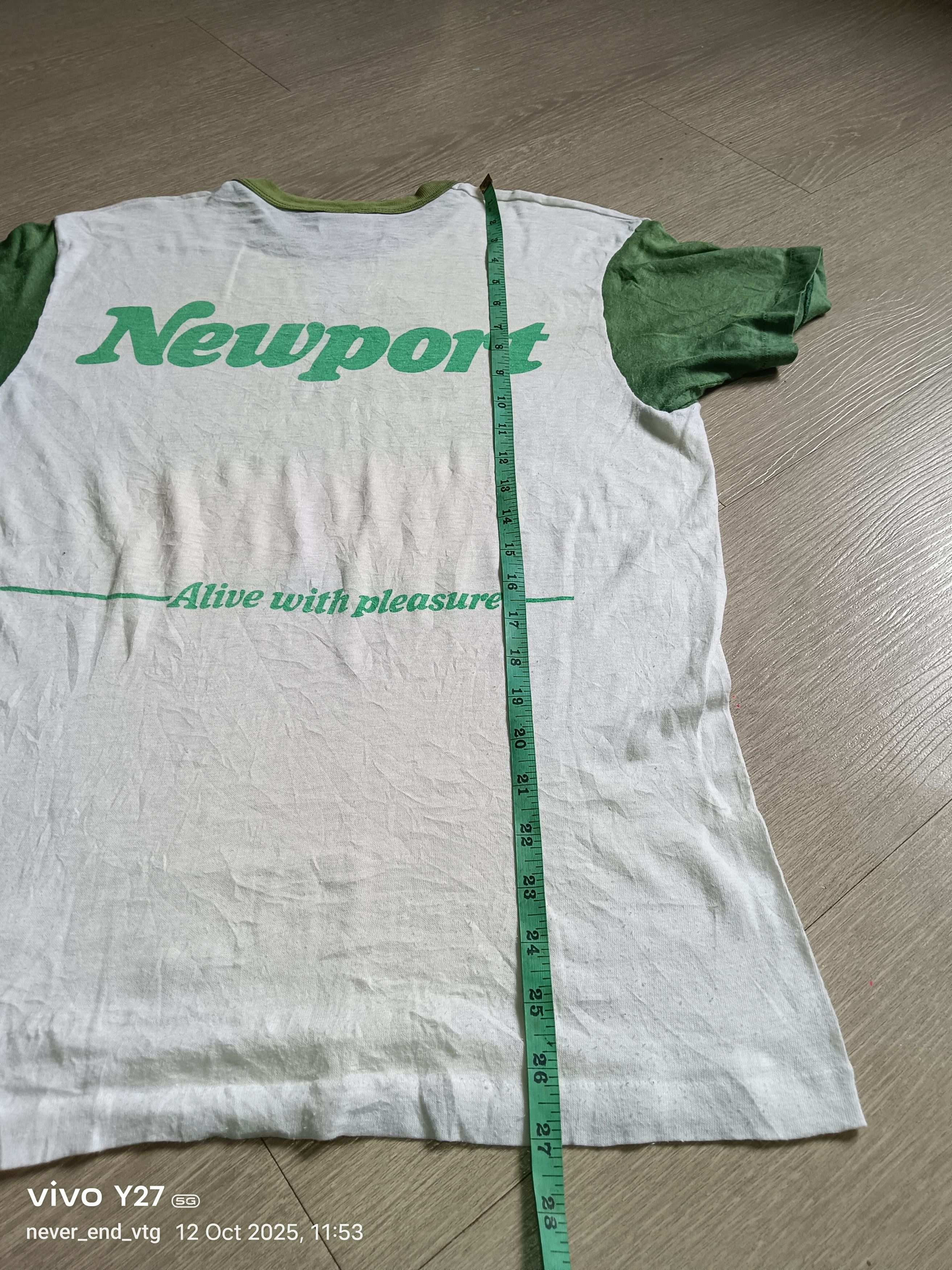 Vintage Vintage Newport Cigarettes Alive With Pleasure Size US L / EU 52-54 / 3 - 8 Thumbnail