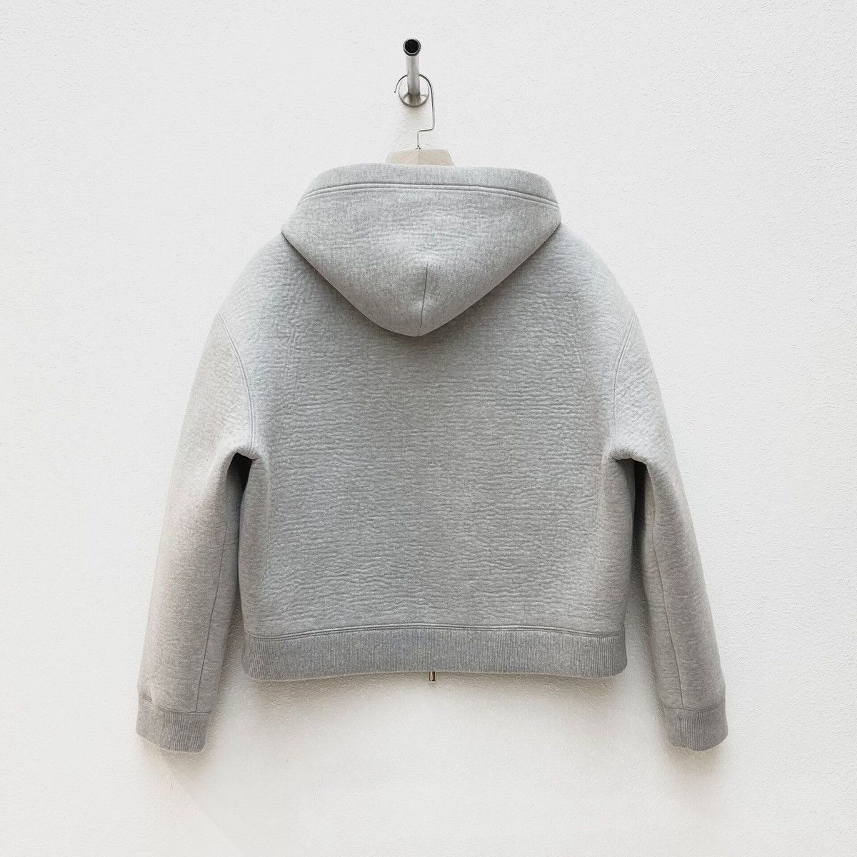 Miu Miu Miu Miu grey embroidered cotton zip hoodie Size XS / US 0-2 / IT 36-38 - 2 Thumbnail
