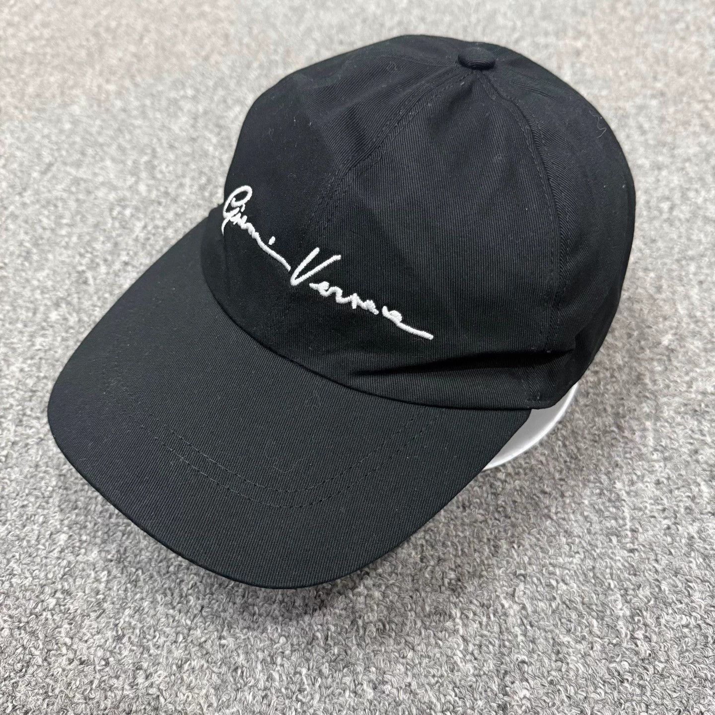 Versace Versace Black Embroidered Logo Hat NWT 59 Size ONE SIZE - 2 Thumbnail