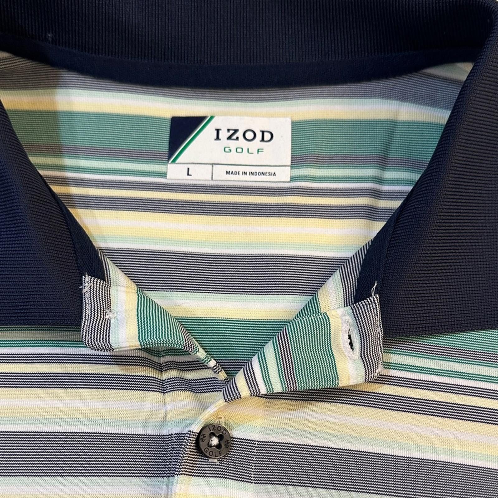 Izod Izod Golf Large Men’s Shirt EUC Fairway Green Stripe Size US L / EU 52-54 / 3 - 3 Thumbnail