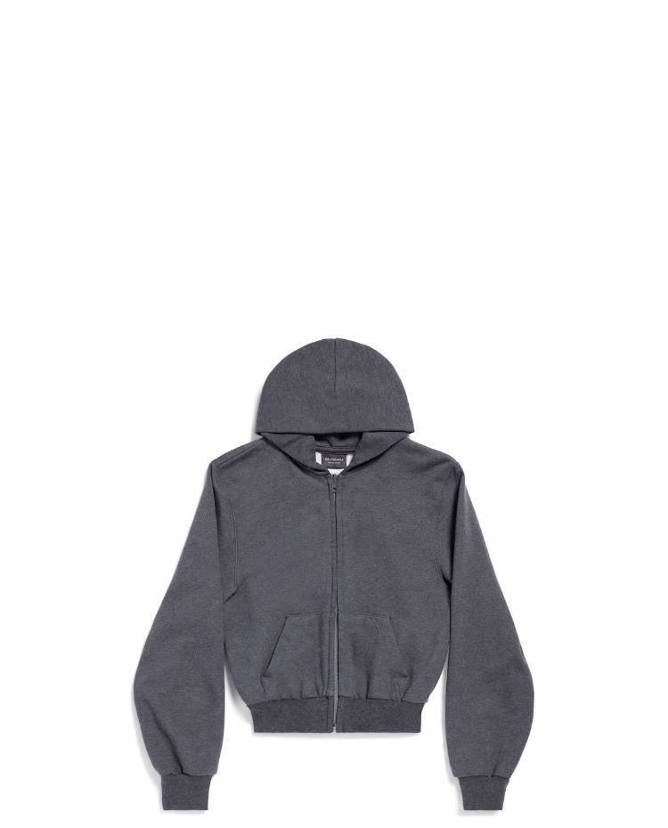 Balenciaga o1tr1nto0825 Zip-Up Hoodie Fitted in Grey Size US S / EU 44-46 / 1 - 1 Preview