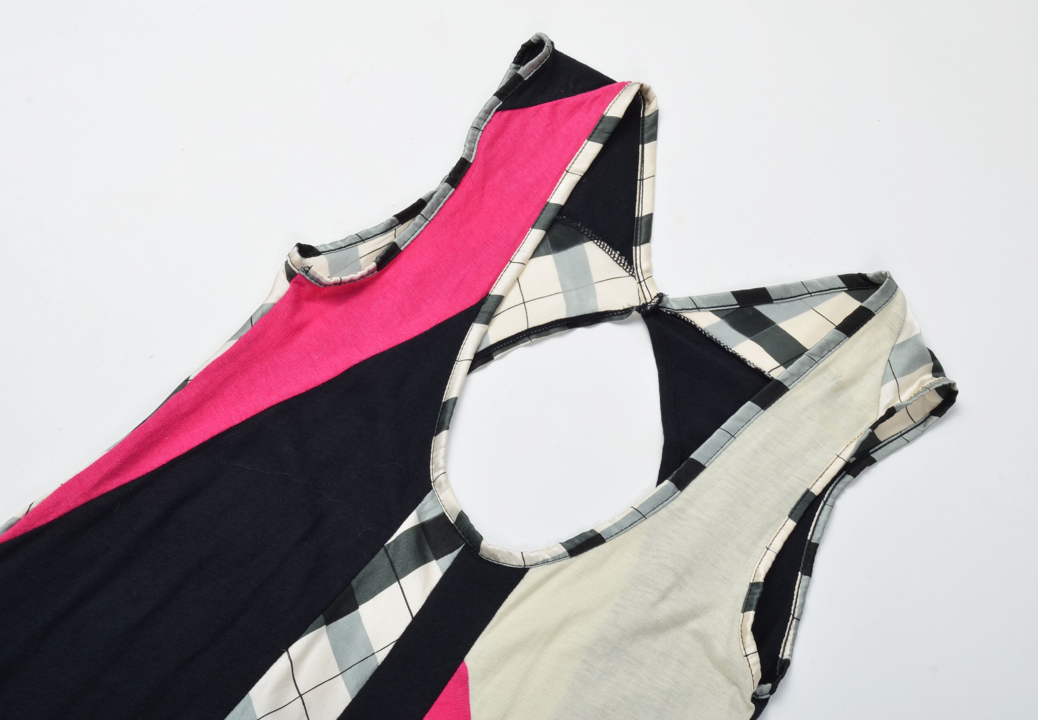 Other Buddhist Punk Y2K Patchwork Silk Blend Grunge Dress Size S / US 4 / IT 40 - 5 Thumbnail