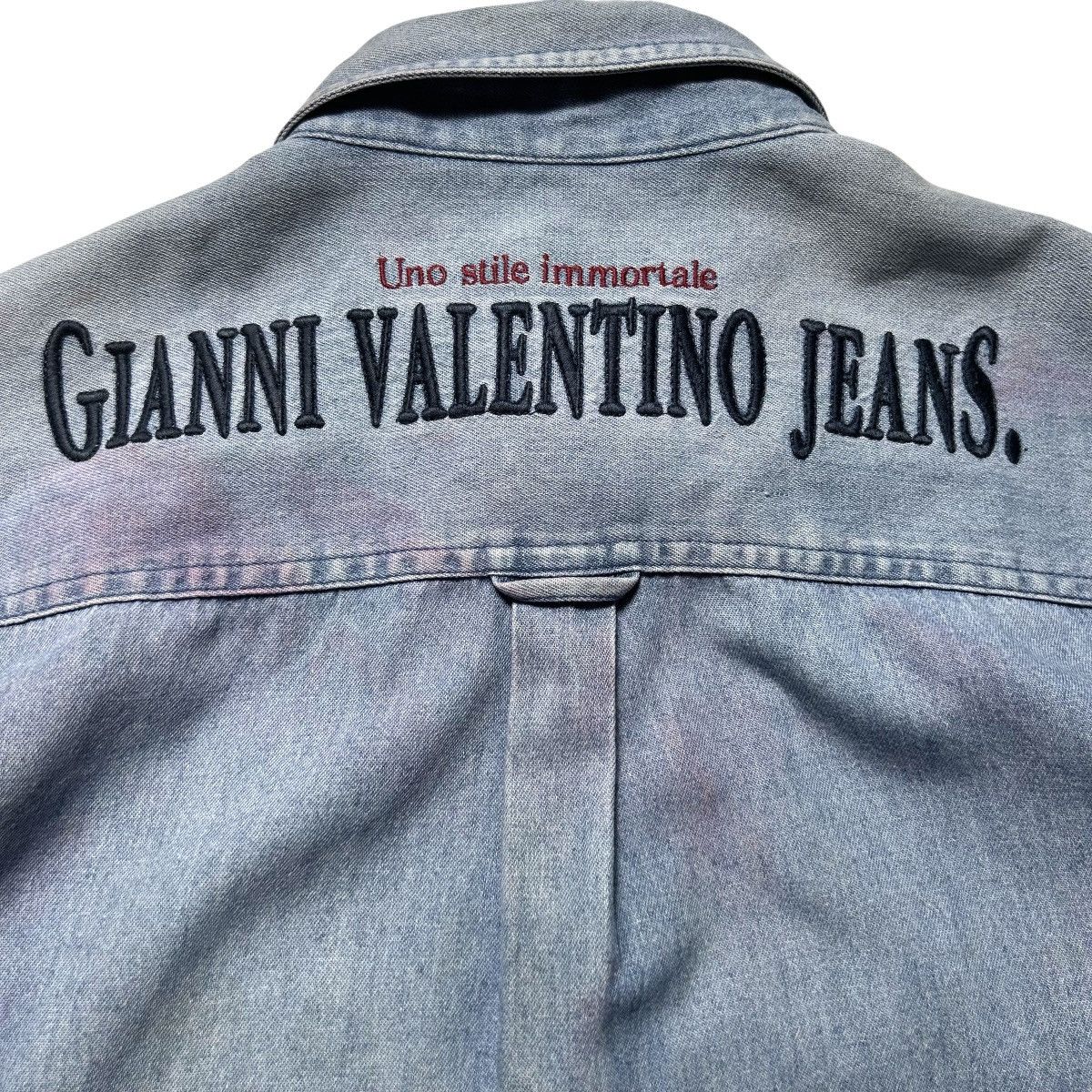 Gianni Valentino Vintage Gianni Valentino Big Logo Button Up Shirt Size US L / EU 52-54 / 3 - 4 Thumbnail