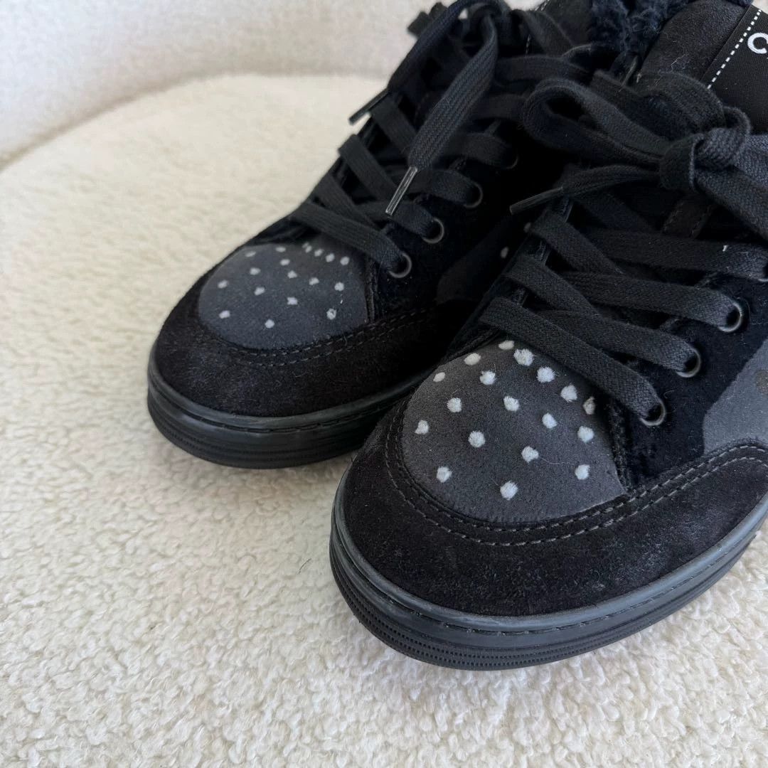 Chanel Chanel Black & Gray Color Blocked Sneaker 37 Size US 6.5 / IT 36.5 - 5 Thumbnail