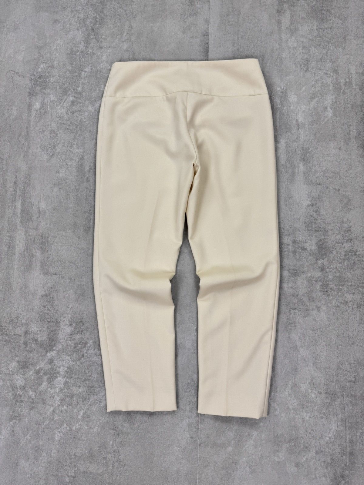 Chanel Chanel Womens Pants Cream-White Dress wool Trousers Size 40 Size 27" / US 4 / IT 40 - 4 Thumbnail