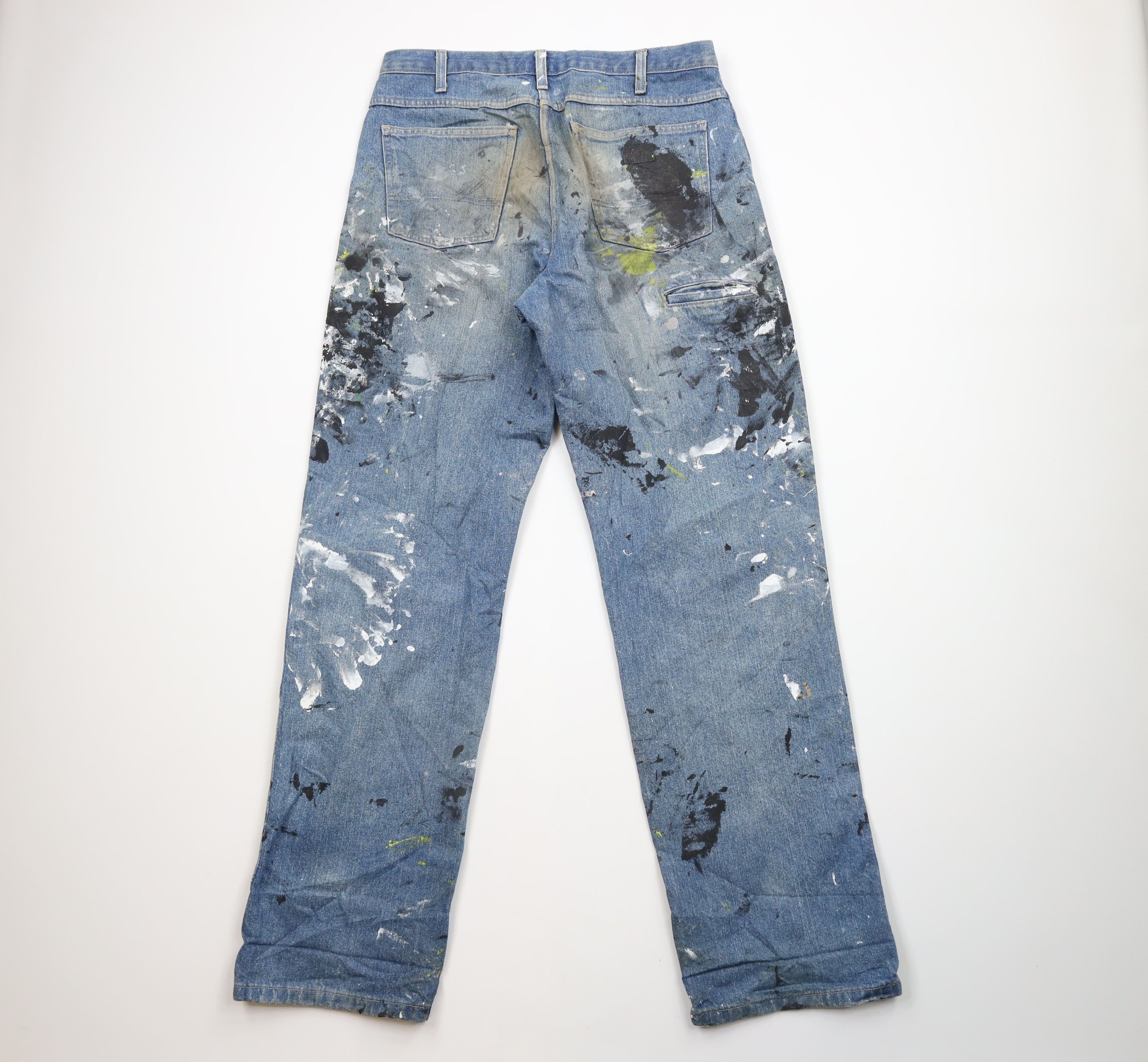 Vintage Dickies Wide Leg Double Knee Dungaree Denim Jeans