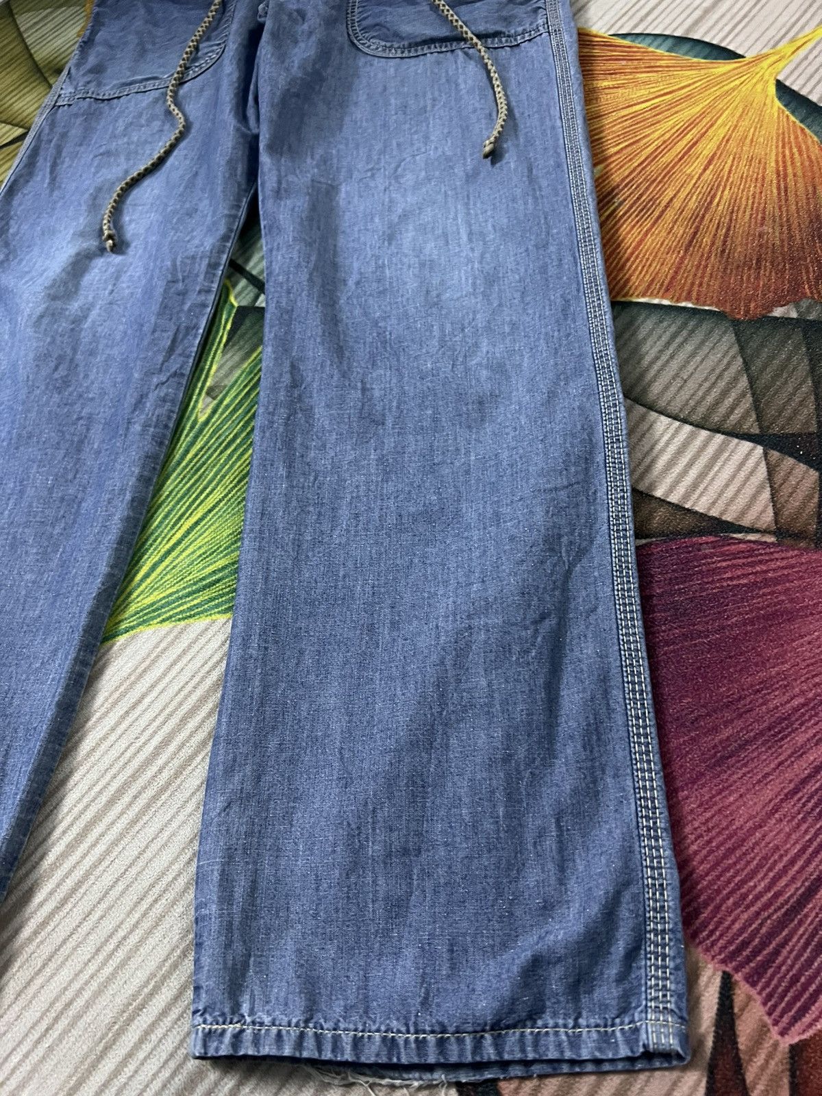 Japanese Brand EDWIN BAGGY JEANS Size US 31 - 8 Thumbnail