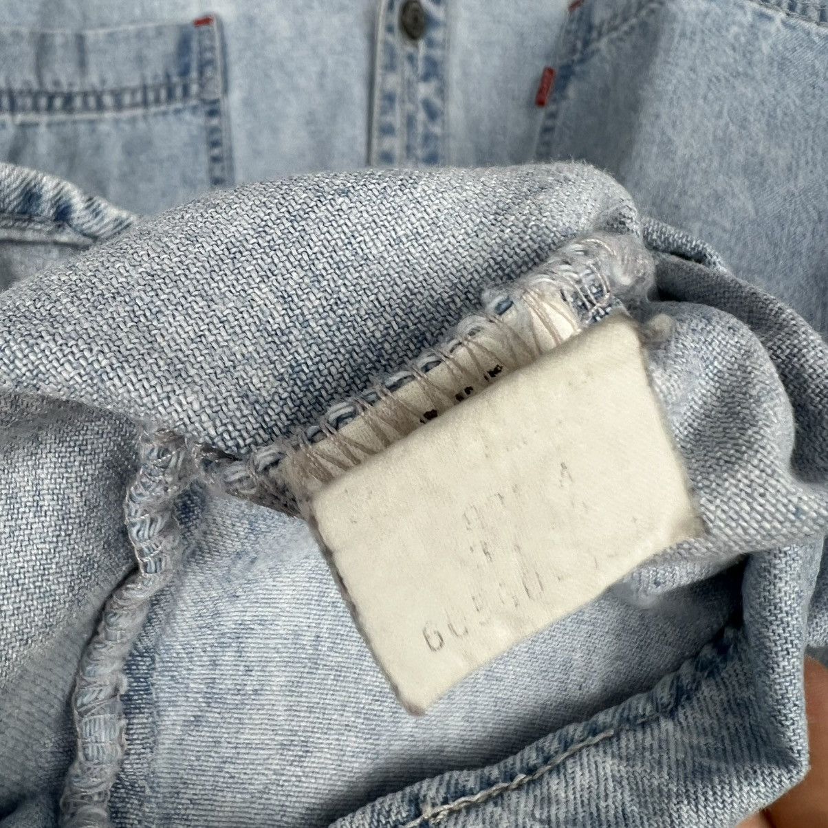 Levi's × Levi's Vintage Clothing × Vintage Levi’s vintage workwear distressed denim blue heavy shirt Size US L / EU 52-54 / 3 - 3 Thumbnail