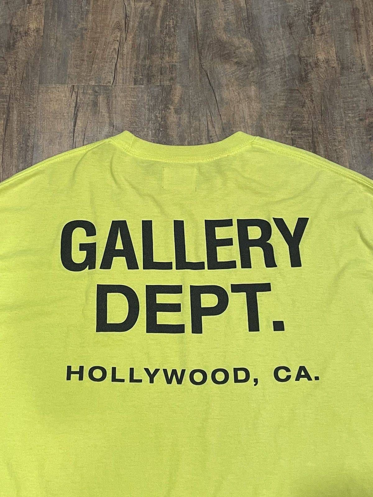 Gallery Dept. RARE Gallery Dept Construction L/S Tee Neon Souvenir Logo Size US L / EU 52-54 / 3 - 4 Thumbnail