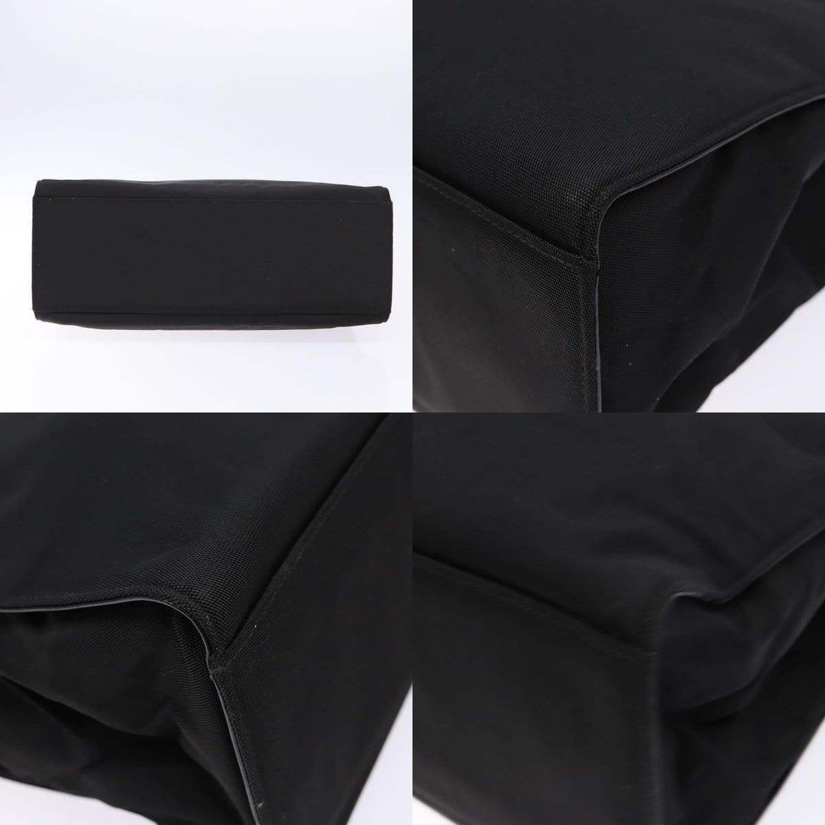 Gucci GUCCI Bamboo Handbag Nylon Black Silver 002 002 Size ONE SIZE - 10 Thumbnail