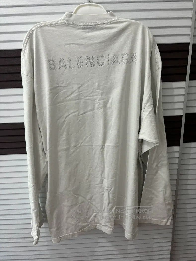 Balenciaga Balenciaga Casual solid-color round-neck print long-sleeve Size US M / EU 48-50 / 2 - 1 Thumbnail