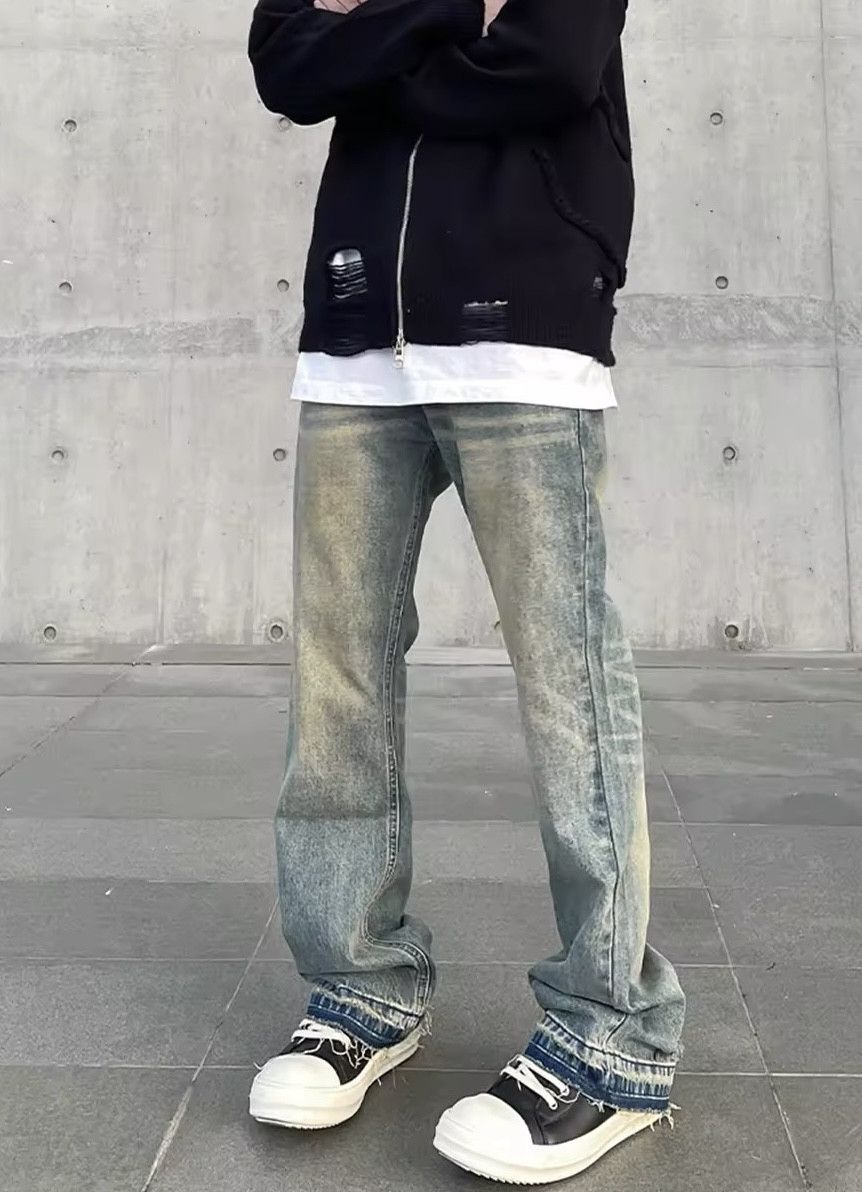Japanese Brand × Jean Trendy slim straight streetwear jeans Size US 33 - 1 Thumbnail