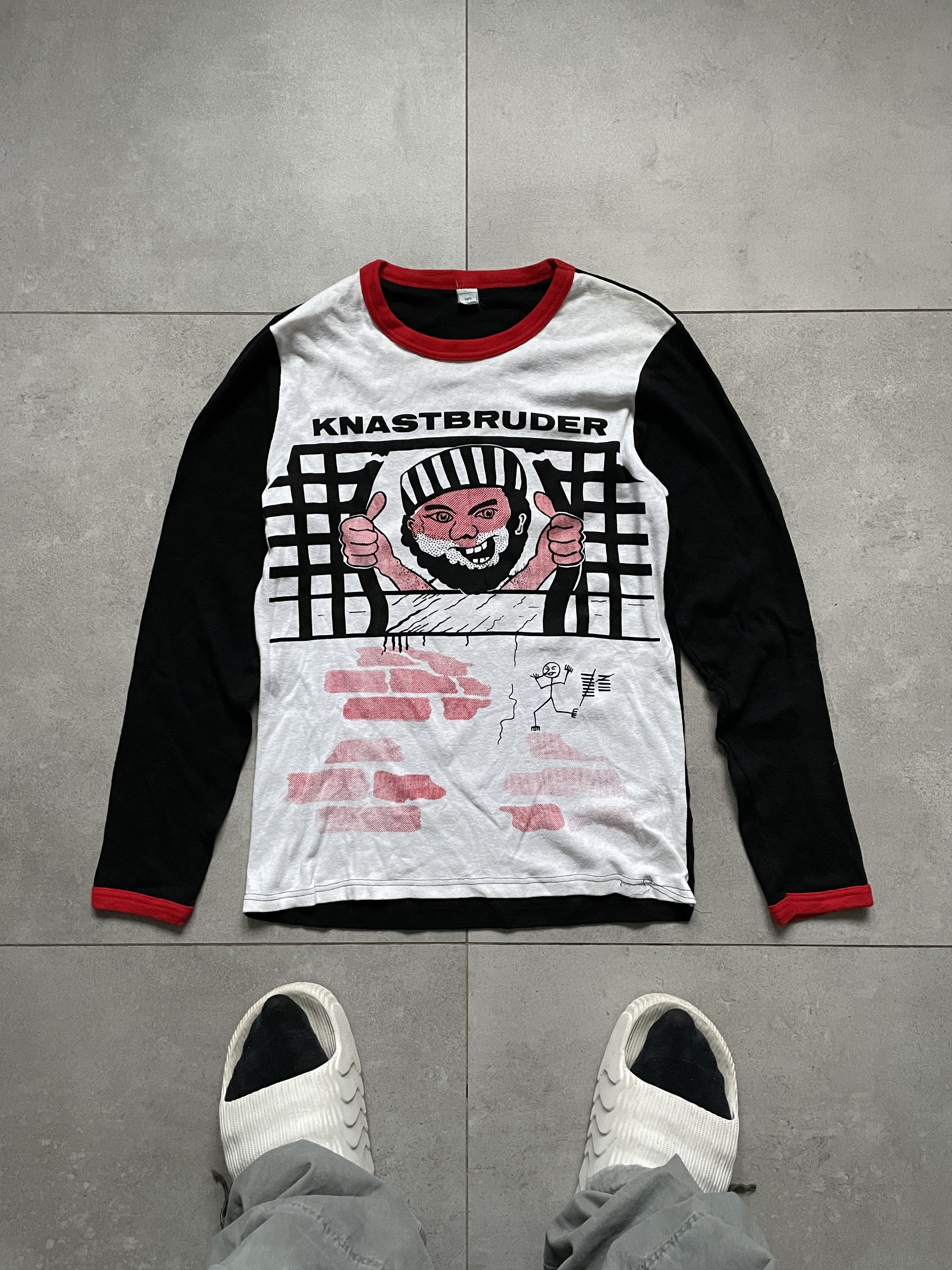 Japanese Brand Y2K ARCHIVAL JAPANEESE JPG TYPE JAIL PRISONER KNITWEAR Size US M / EU 48-50 / 2 - 1 Thumbnail