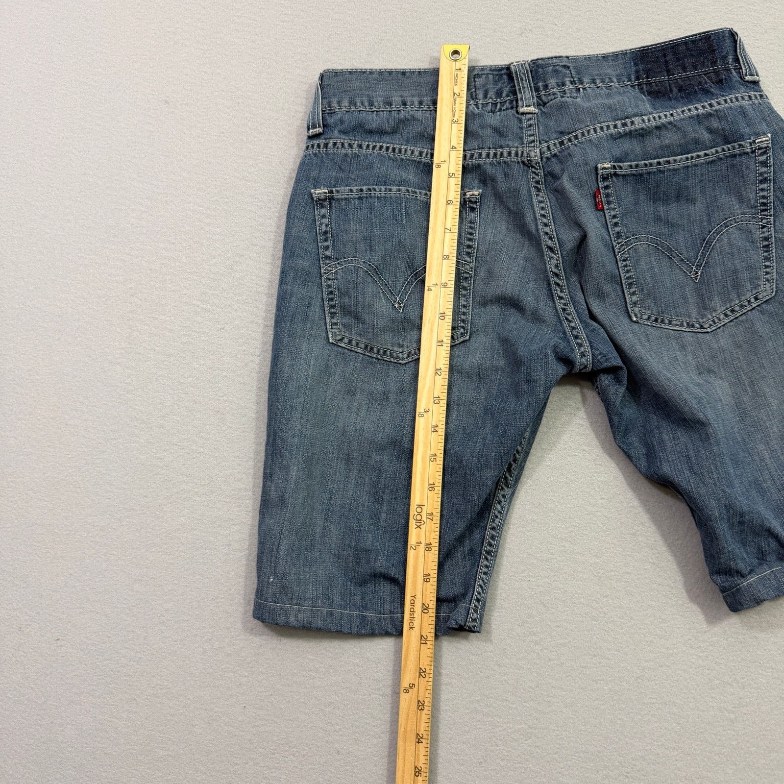Levi's Vintage Levis 511 Jean Shorts Mens 33 Blue 11" Inseam Skinny Size US 33 - 9 Thumbnail