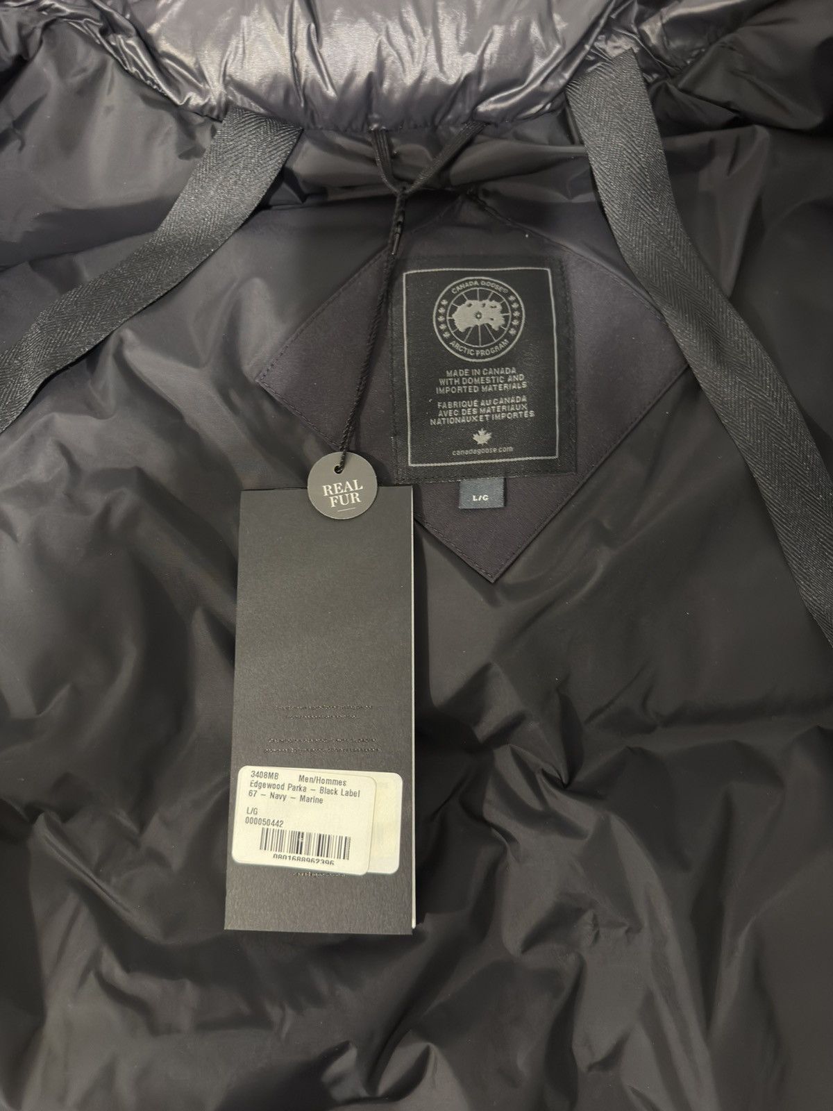 Canada Goose Canada Goose Navy Edgewood Fur Parka Size US L / EU 52-54 / 3 - 3 Thumbnail