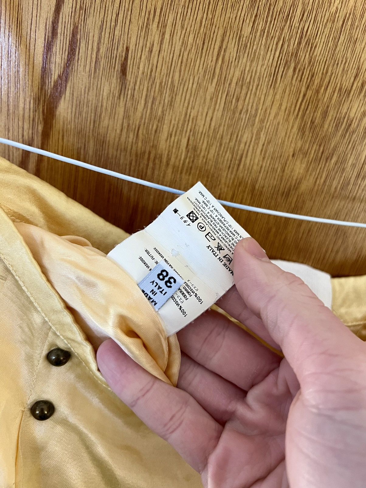 Maison Margiela Archive Martin Margiela Fall 2006 Upholstery skirt yellow Size 26" / US 2 / IT 38 - 6 Thumbnail