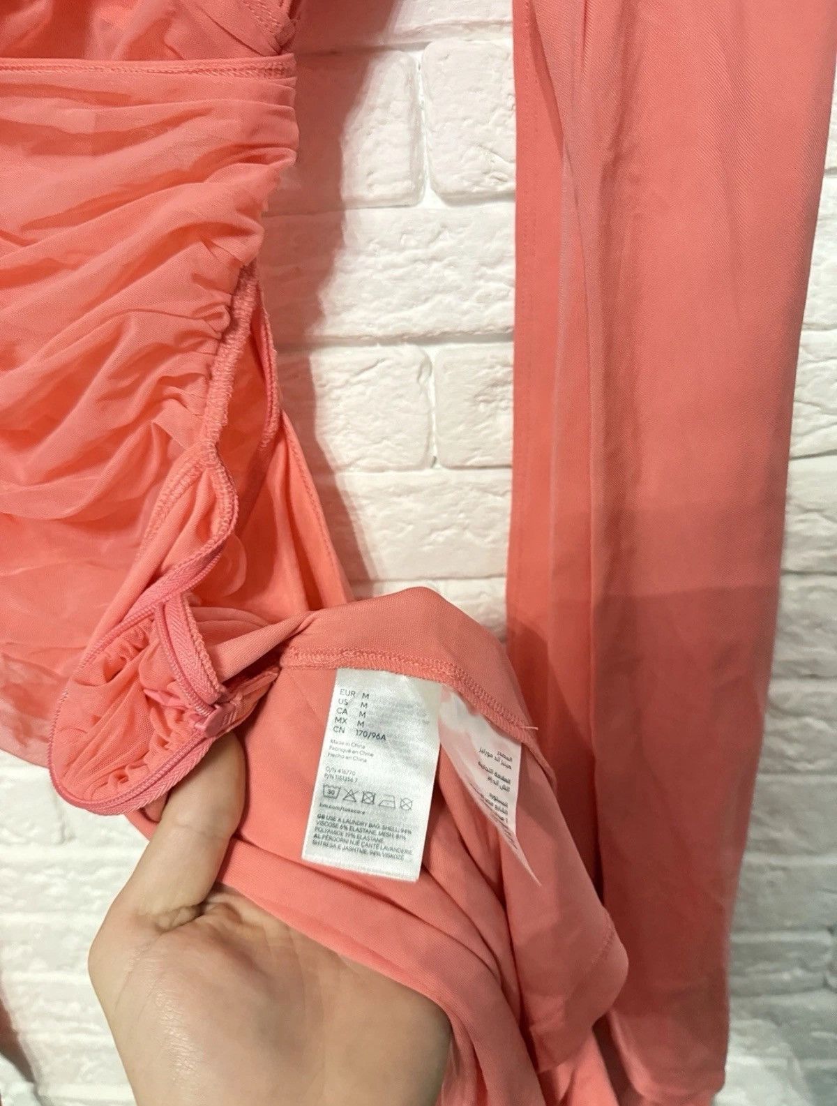 H&M × Mugler Mugler X H&M Knot Detail Mini Dress One Shoulder Sz M Size M / US 6-8 / IT 42-44 - 6 Thumbnail