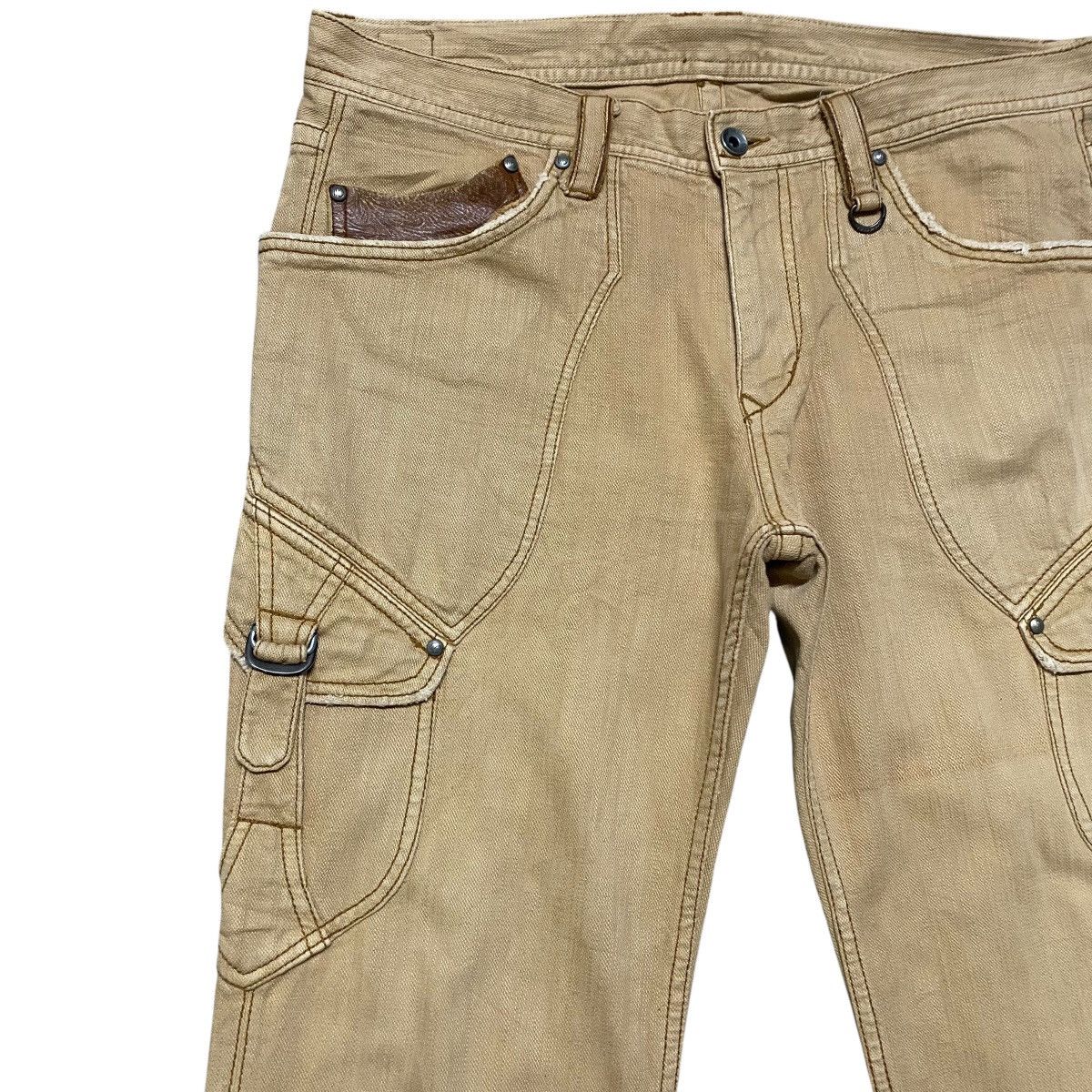 Nicole Club Y2K NCFM Denim Cargo Flare Pants Size US 34 / EU 50 - 5 Thumbnail