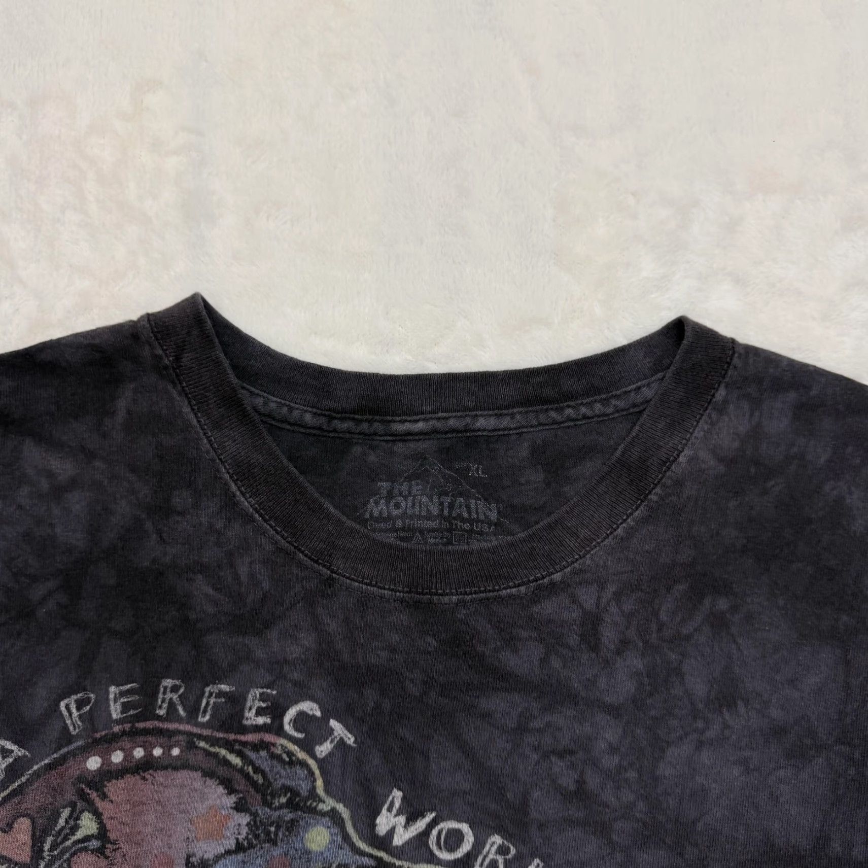 The Mountain VINTAGE The Mountain Shirt Mens XL Black Tie Dye Dog Rescue Graphic In A Perfect World Size US XL / EU 56 / 4 - 2 Thumbnail