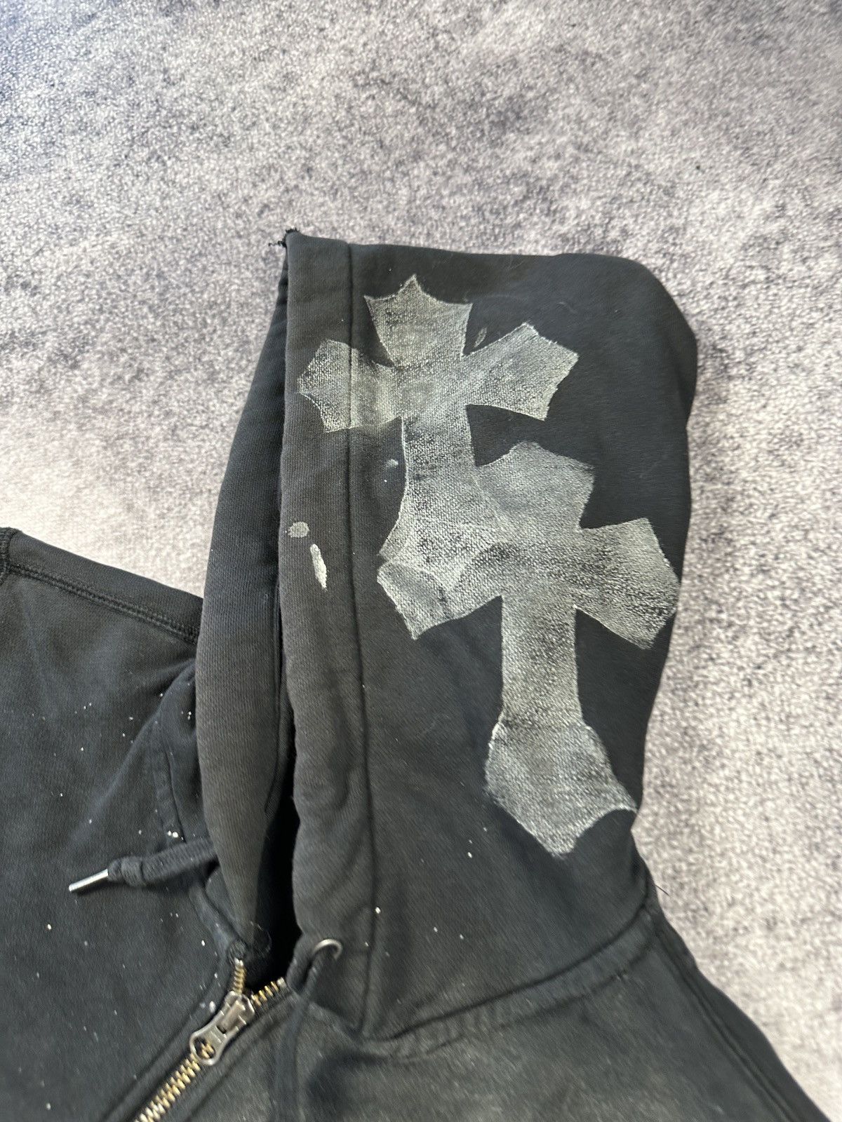 Designer Y2K Avant Garde Cross Zip Up Hoodie Streetwear Rare Custom Size US M / EU 48-50 / 2 - 4 Thumbnail